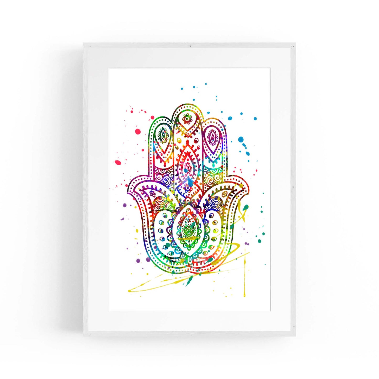 Yoga Studio Mandala Calming Yoga Buddhist Wall Art #1 - The Affordable Art Company