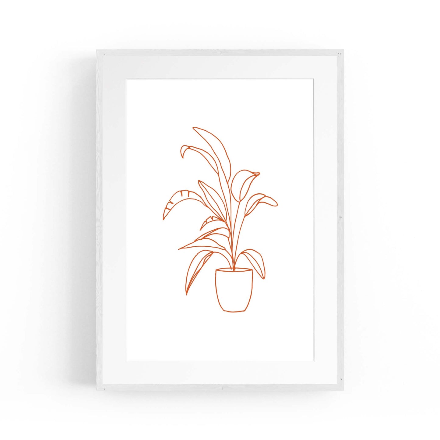 Abstract House Plant Minimal Living Room Wall Art #24 - The Affordable Art Company