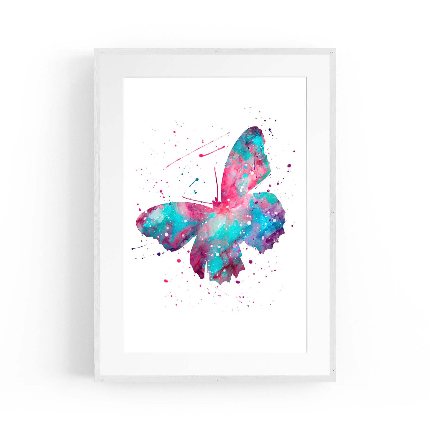 Butterfly Cute Nursery Baby Toddler Wall Art #2 - The Affordable Art Company