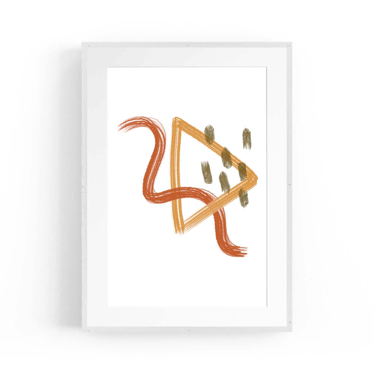 Shaped Abstract Minimal Wall Art - The Affordable Art Company
