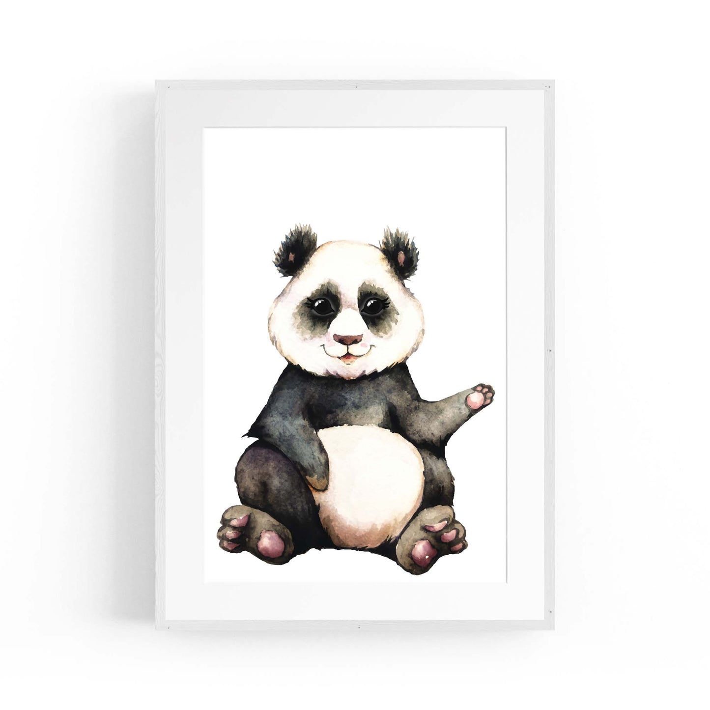 Cartoon Panda Cute Nursery Baby Animal Art - The Affordable Art Company