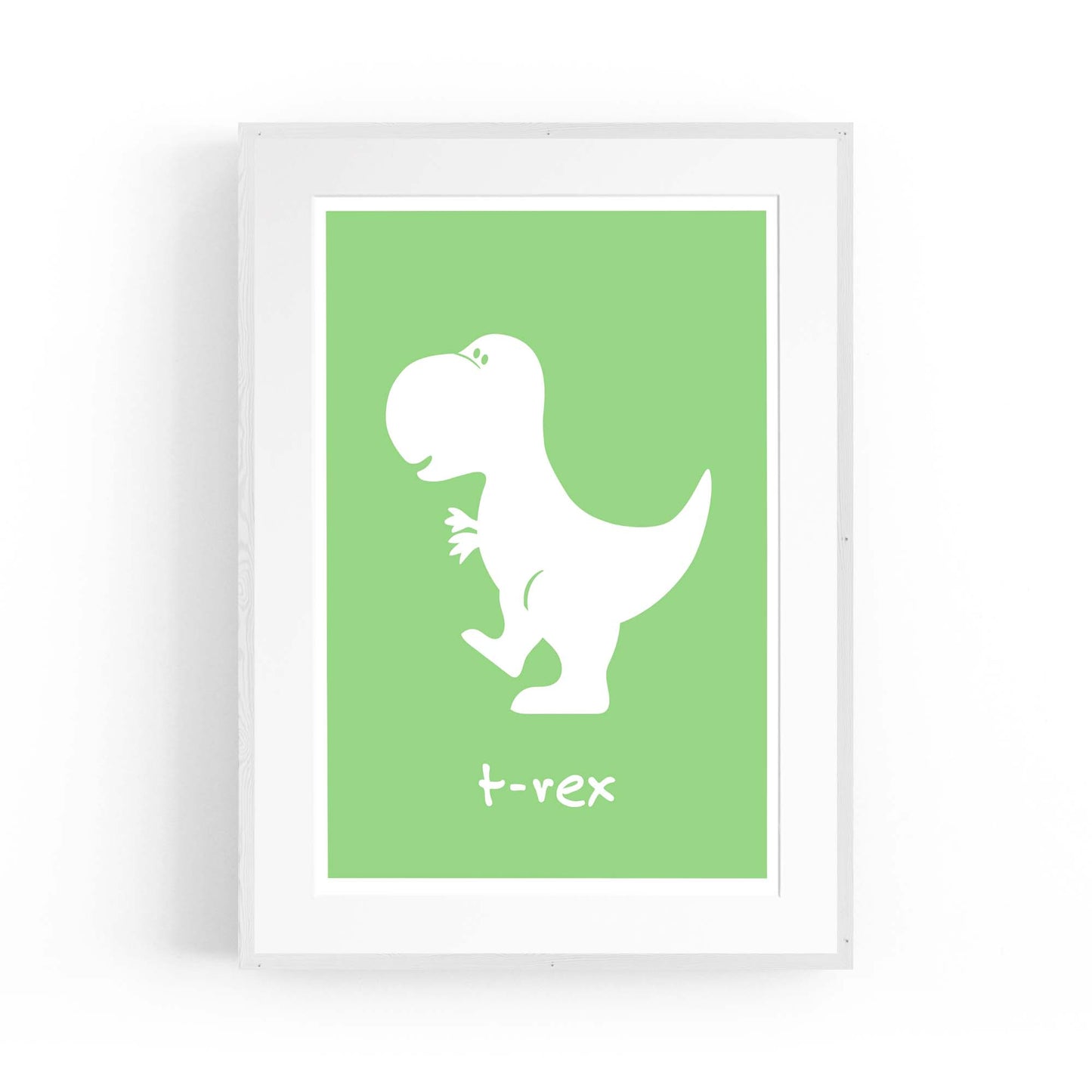 T-Rex Dinosaur Boys Bedroom Nursery Wall Art - The Affordable Art Company