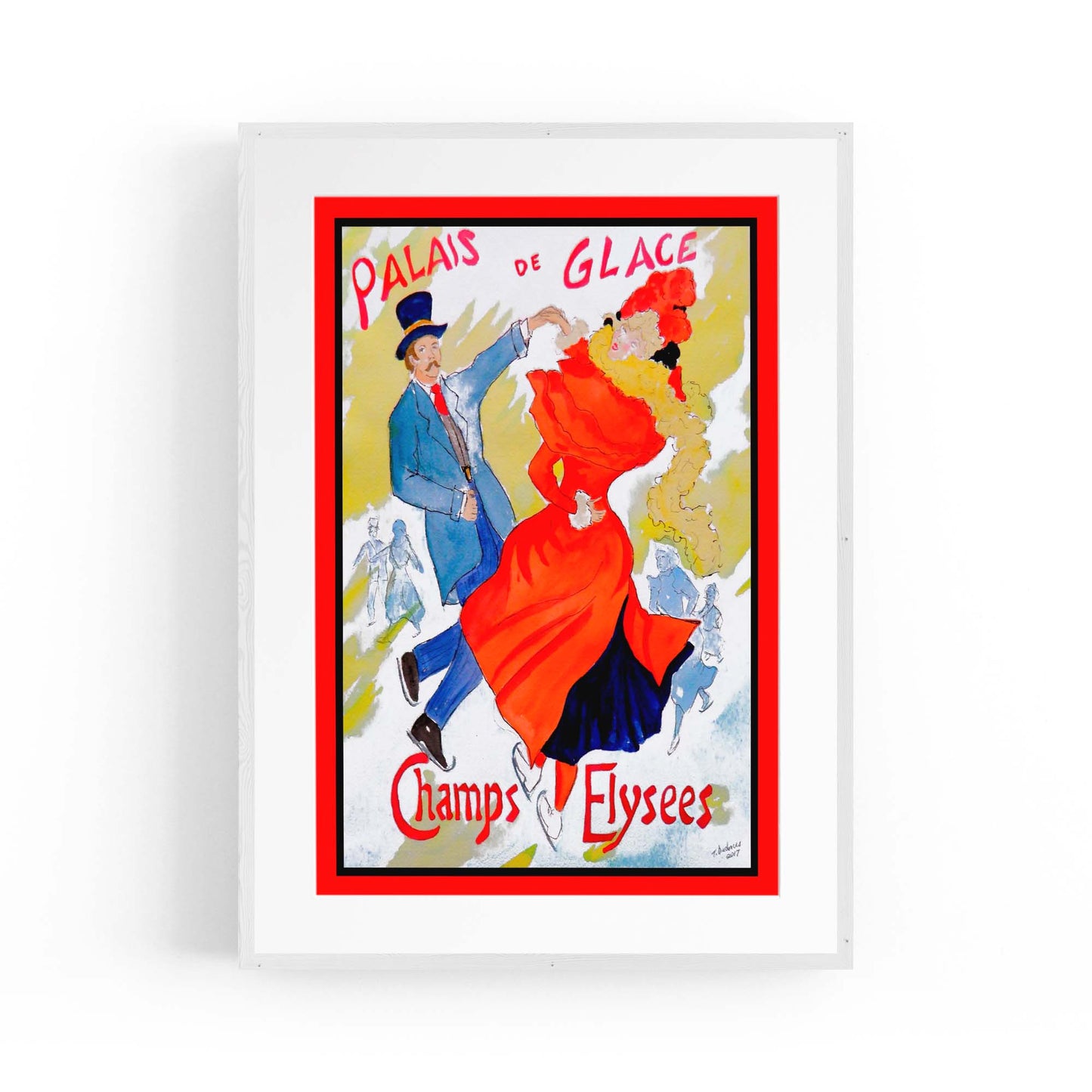 French Palais de Glace Vintage Advert Wall Art - The Affordable Art Company