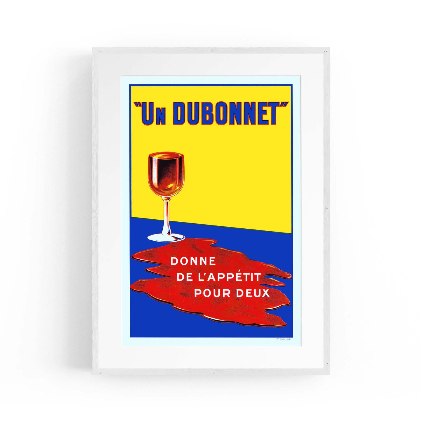 Dubonnet Aperitif Vintage Alcohol Advert Wall Art - The Affordable Art Company
