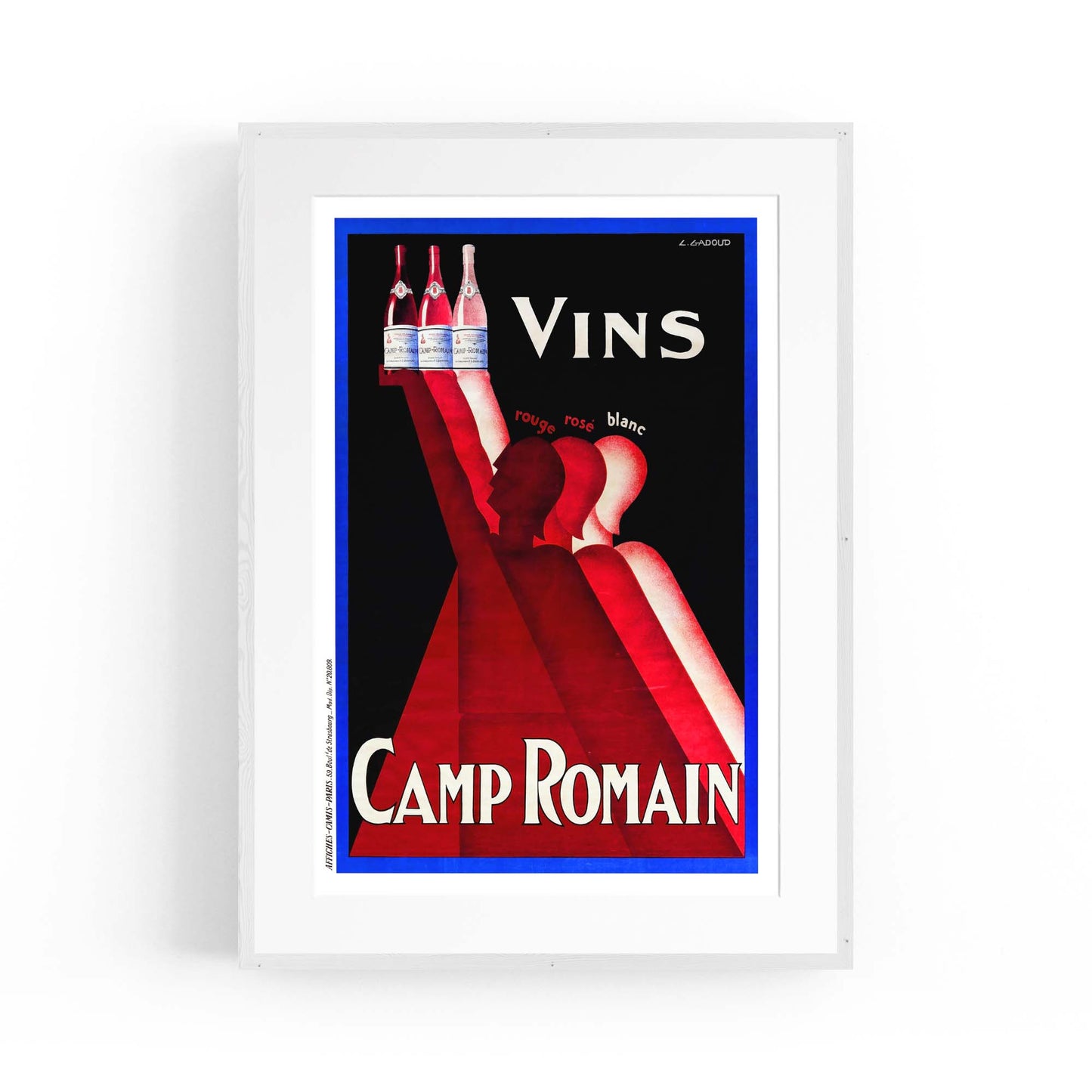 Camp Romain Vintage Drinks Advert Wall Art - The Affordable Art Company