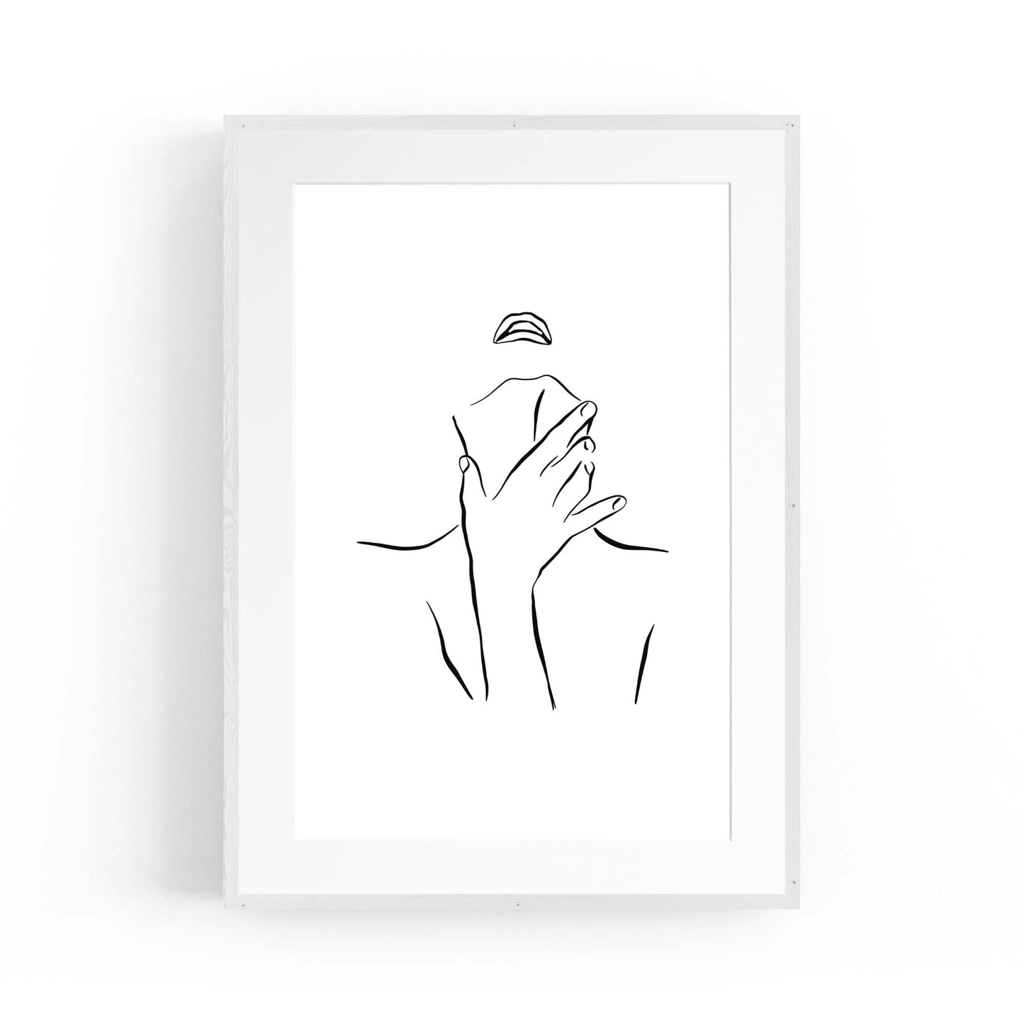 Provocative Female Line Girls Bedroom Wall Art - The Affordable Art Company