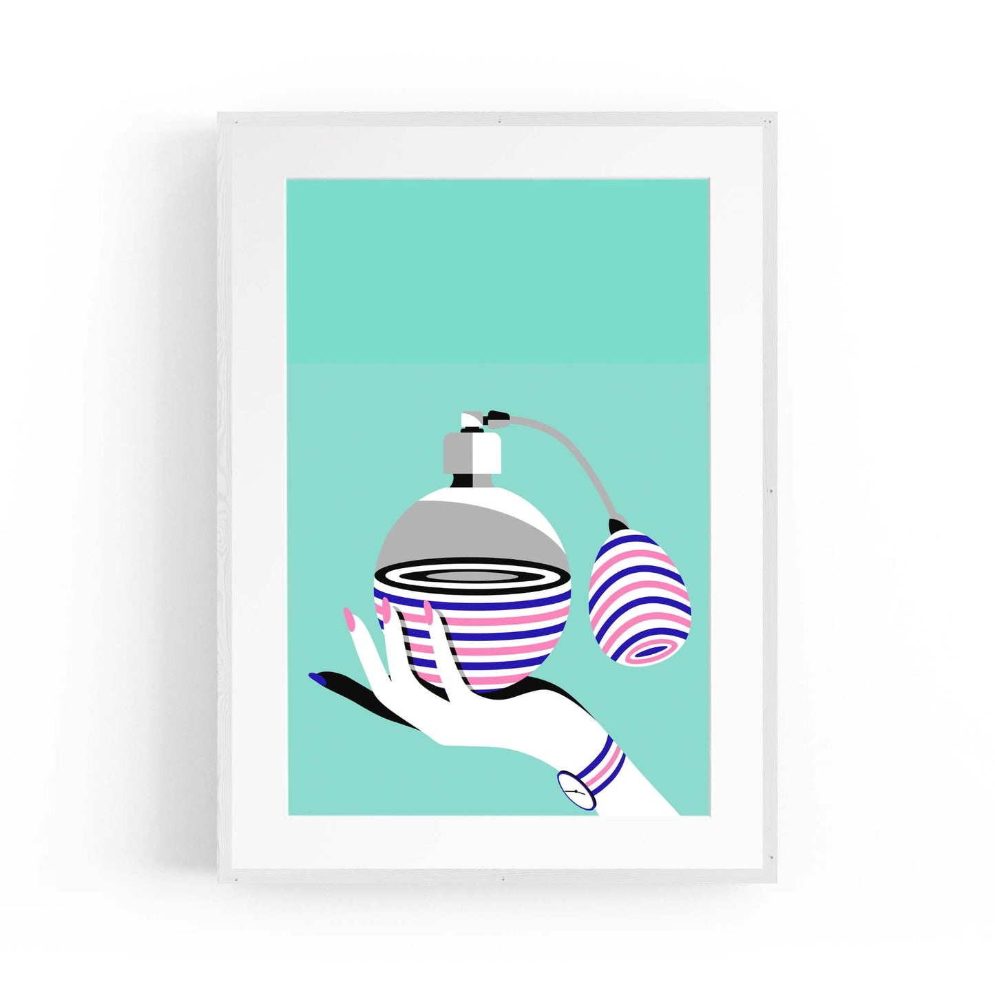 Retro Perfume Bottle Fashion Bedroom Wall Art #2 - The Affordable Art Company
