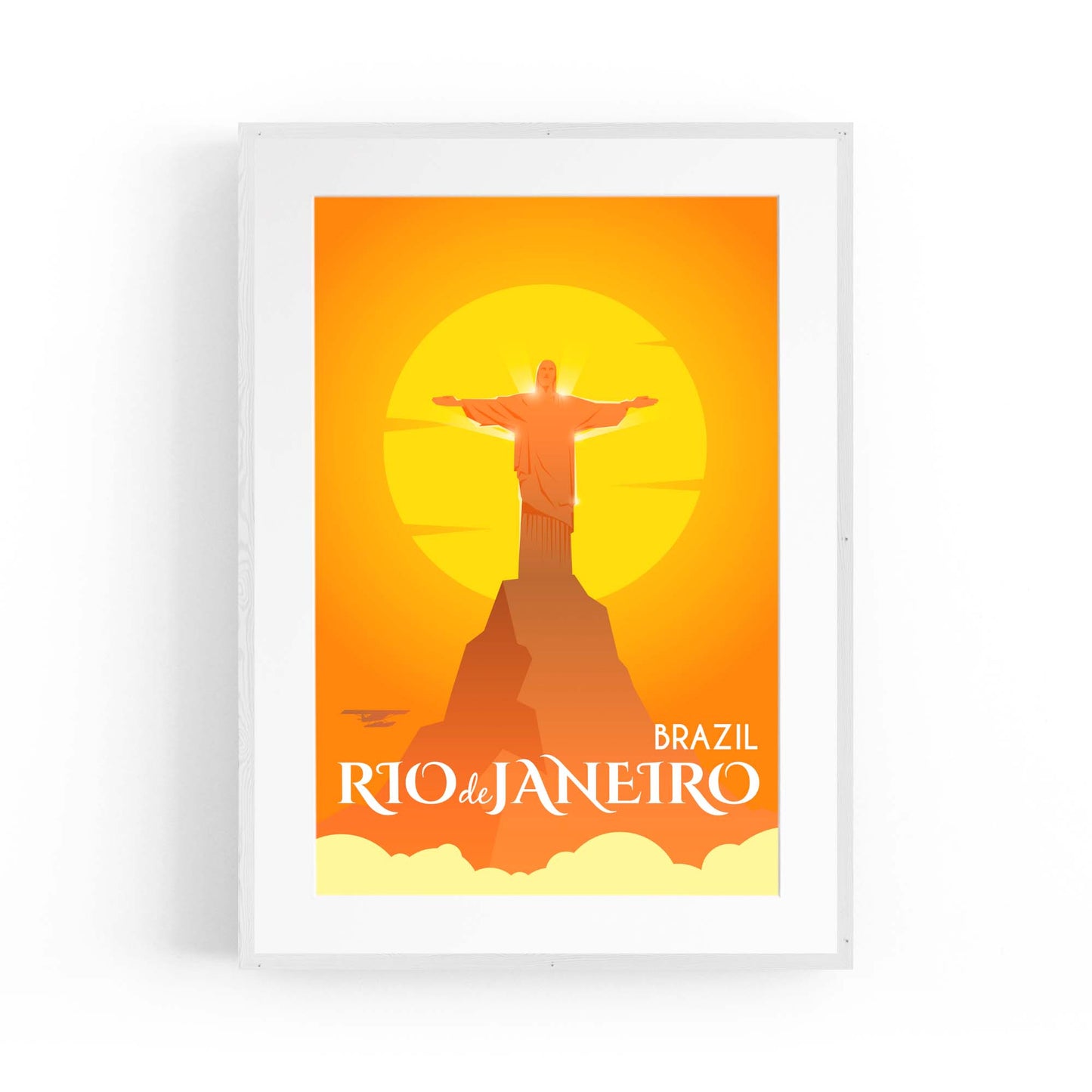 Retro Rio De Janeiro Brazil Vintage Travel Wall Art #2 - The Affordable Art Company