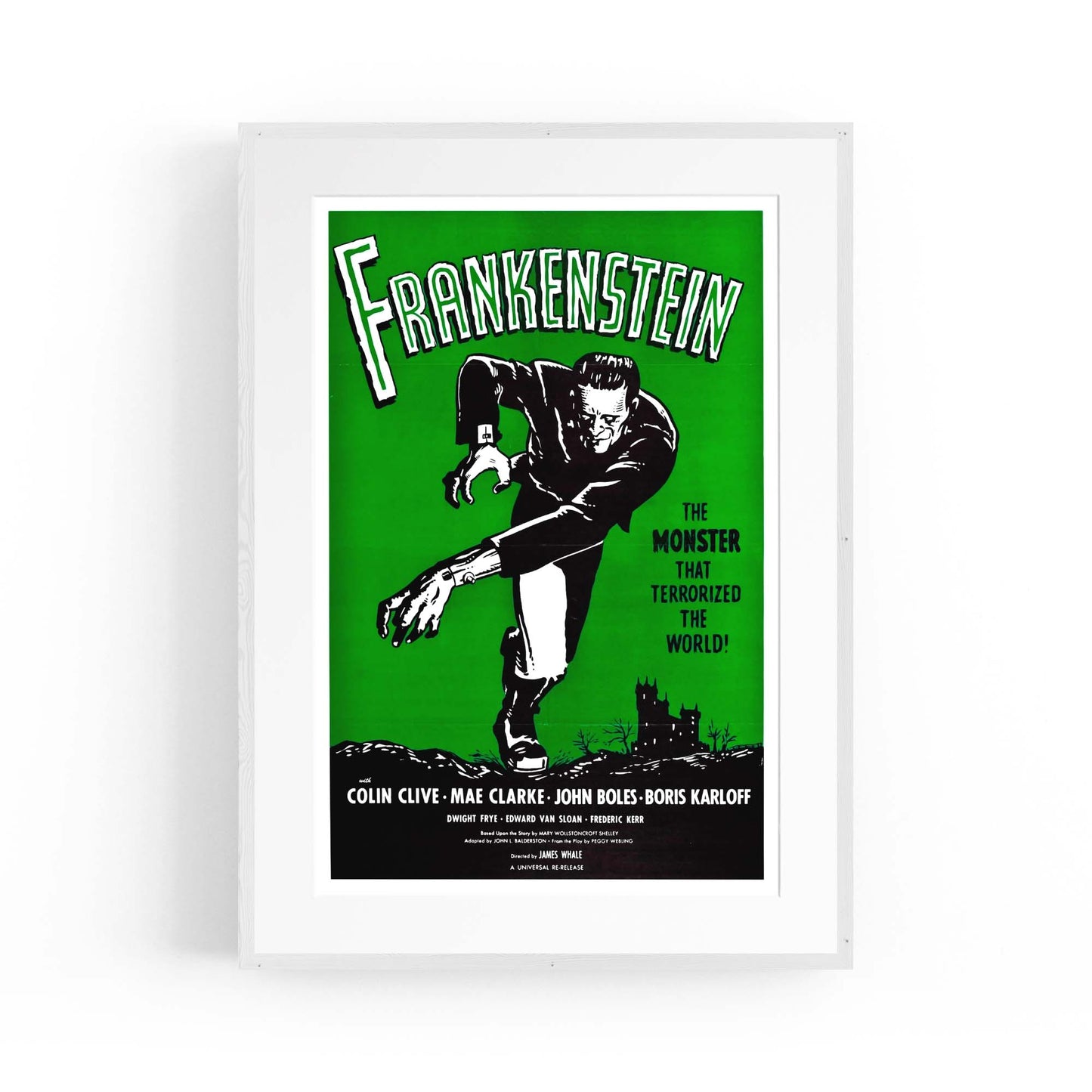 Frankenstein Movie Advert Hollywood Film Wall Art - The Affordable Art Company