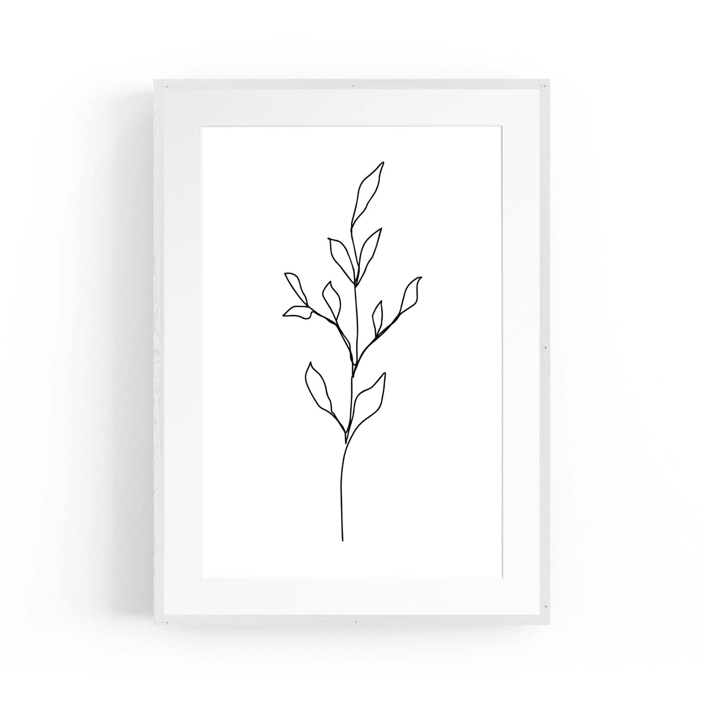 Minimal Floral Drawing Flower Abstract Wall Art #41 - The Affordable Art Company