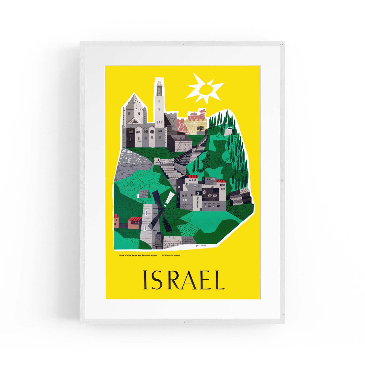 Israel Vintage Travel Advert Wall Art - The Affordable Art Company