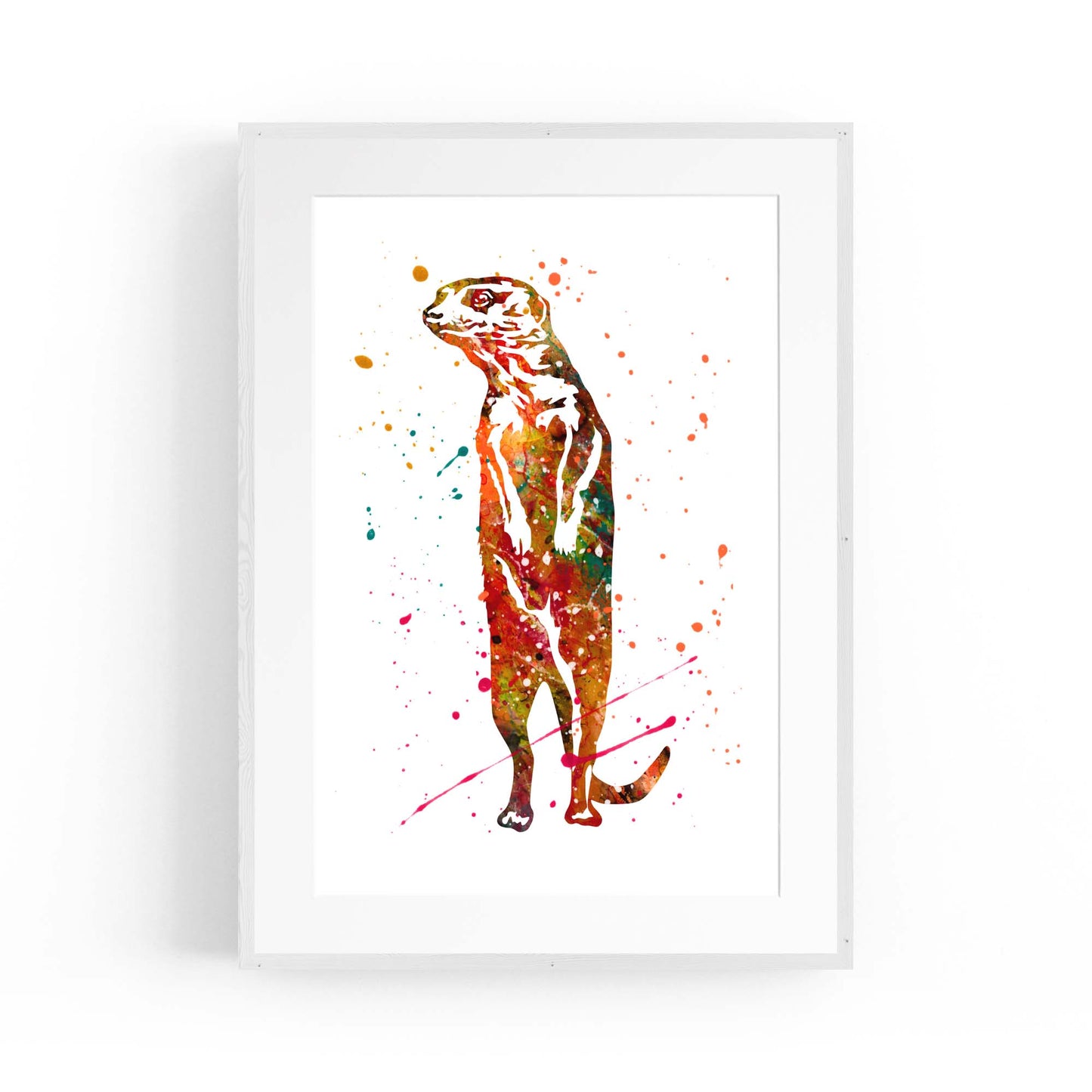 Meerkat Painting Safari Animal Wall Art - The Affordable Art Company