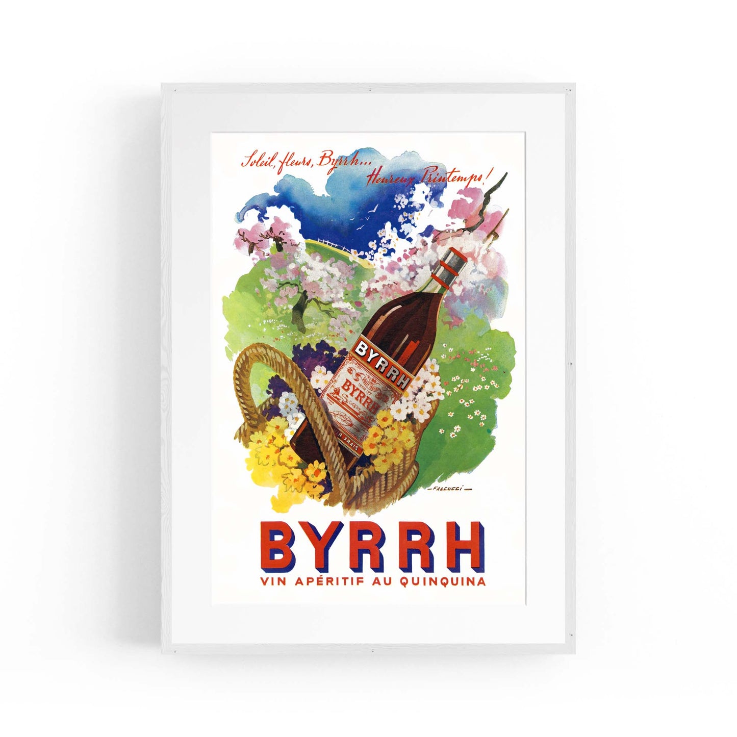 Spring Byrrh Vintage Drinks Advert Wall Art - The Affordable Art Company