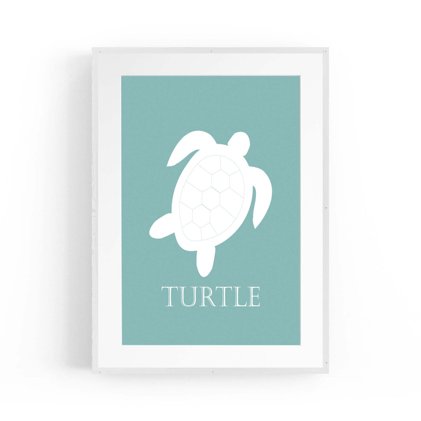 Sea Turtle Cartoon Sealife Nursery Baby Wall Art #2 - The Affordable Art Company