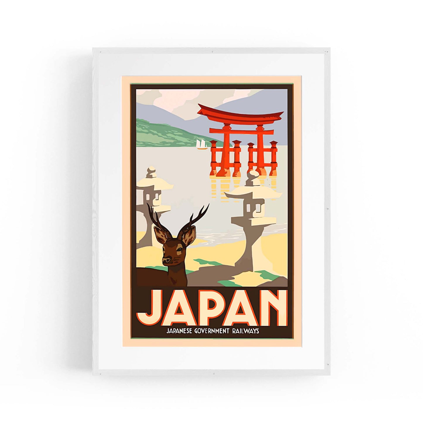 Vintage Japan Travel Advert Wall Art - The Affordable Art Company