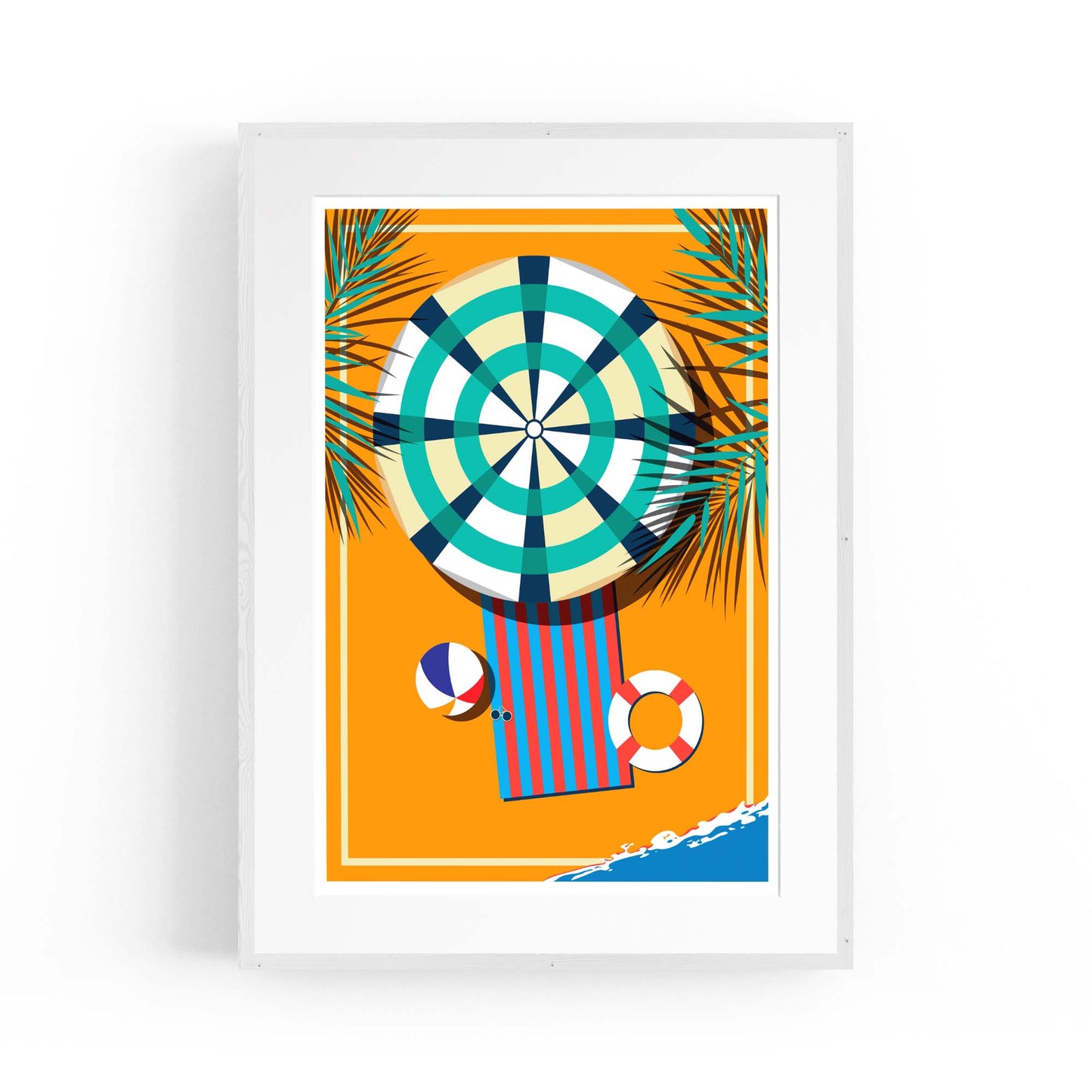 Retro Beach Summer Fashion Fun Glamour Wall Art #4 - The Affordable Art Company