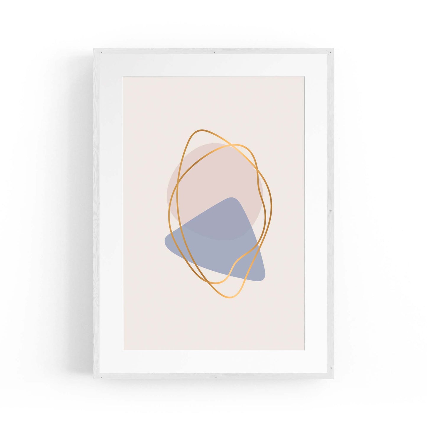 Pale Abstract Shapes Wall Art #7 - The Affordable Art Company