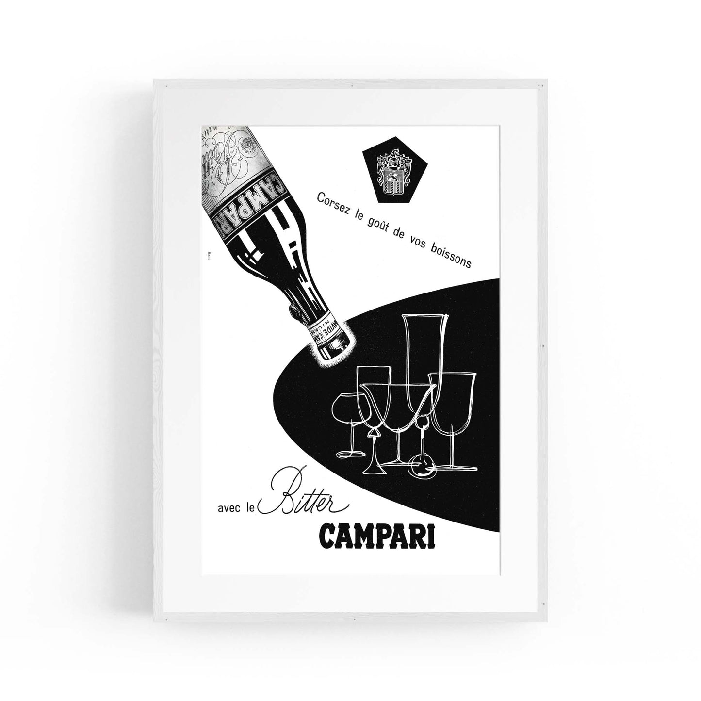 Bitter Campari Vintage Advert Wall Art - The Affordable Art Company