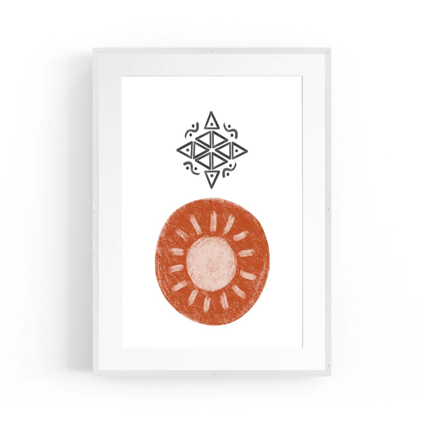Modern Abstract Shape Minimal Retro Wall Art #8 - The Affordable Art Company