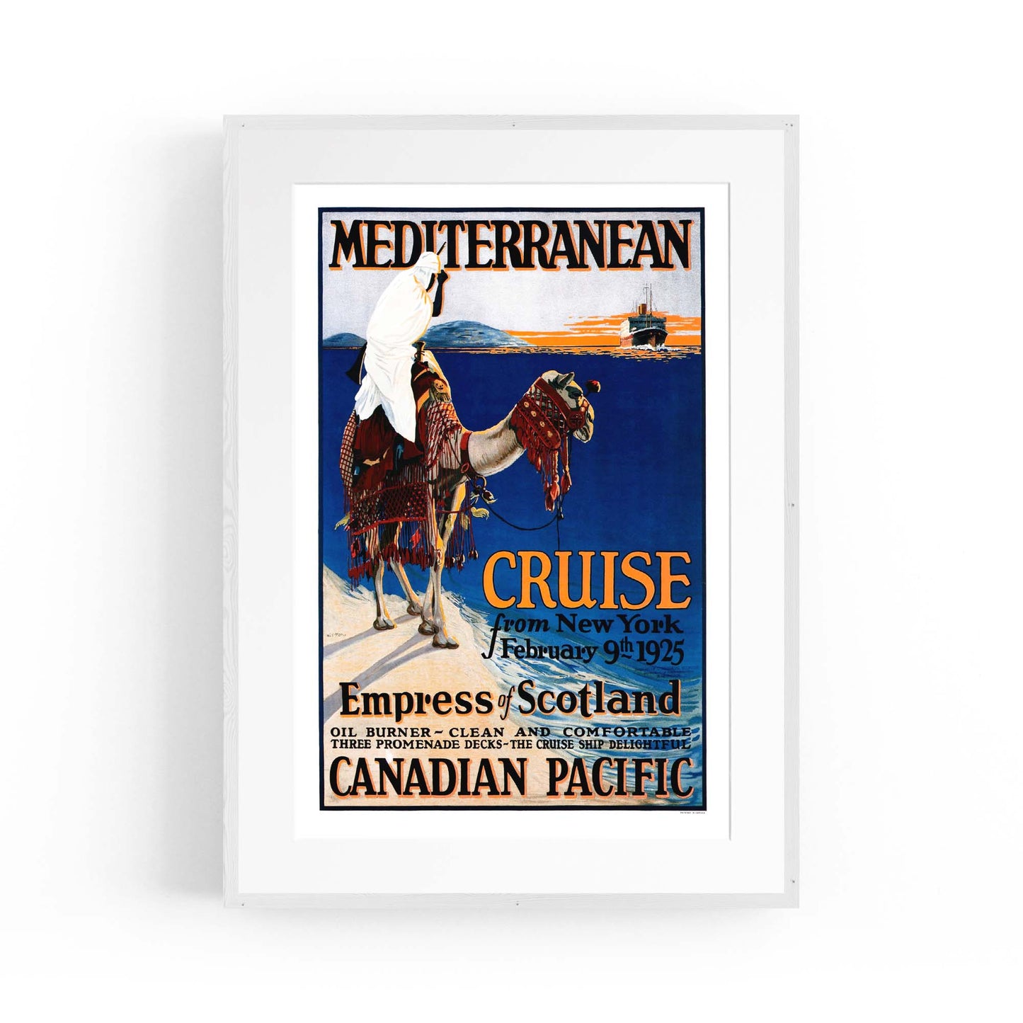 Canadian Pacific Vintage Shipping Advert Wall Art #9 - The Affordable Art Company