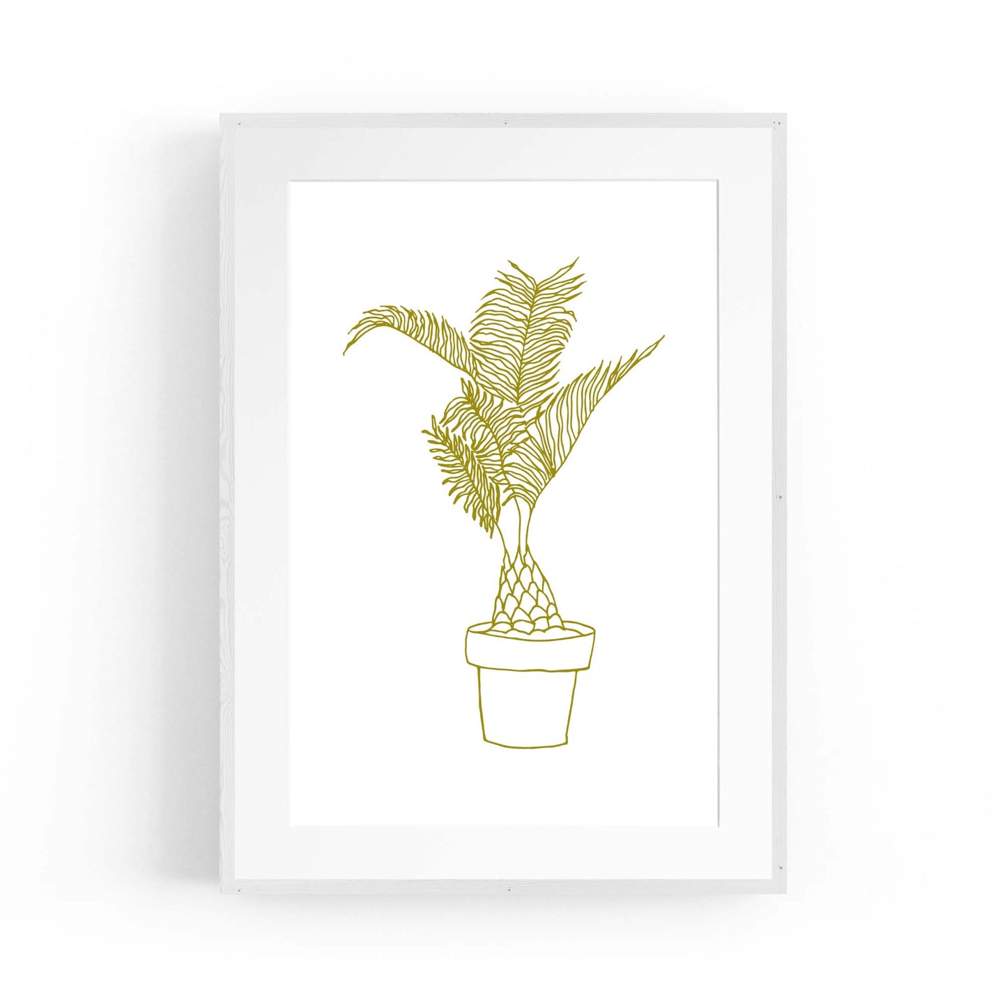 Abstract House Plant Minimal Living Room Wall Art #23 - The Affordable Art Company