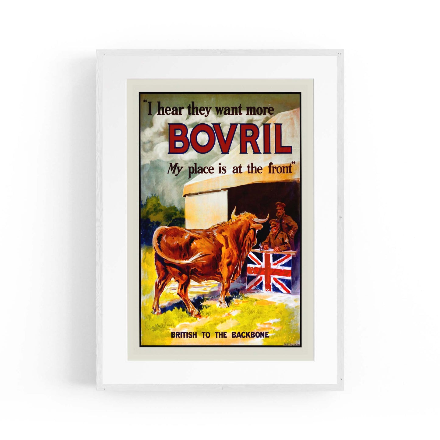 British Bovril Vintage War Advert Wall Art - The Affordable Art Company