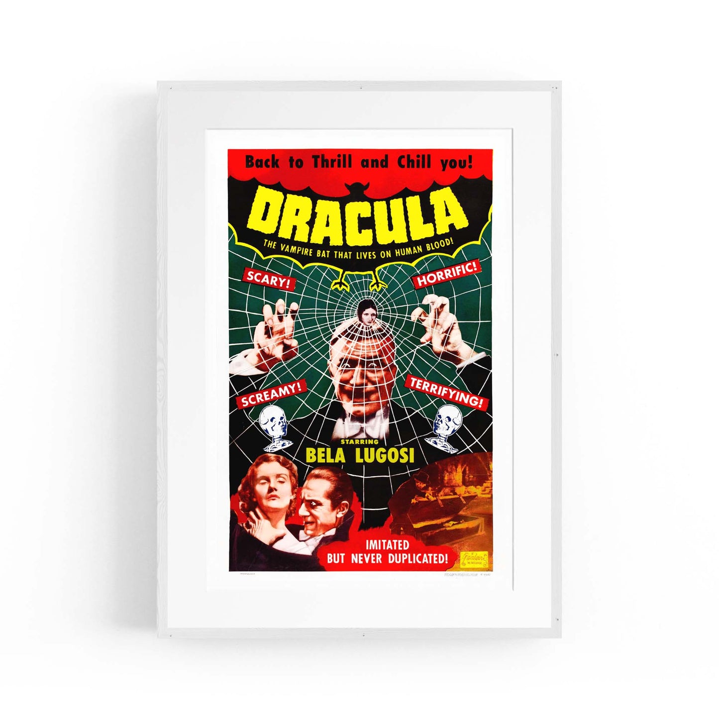 Dracula Movie Vintage Advert Hollywood Wall Art - The Affordable Art Company