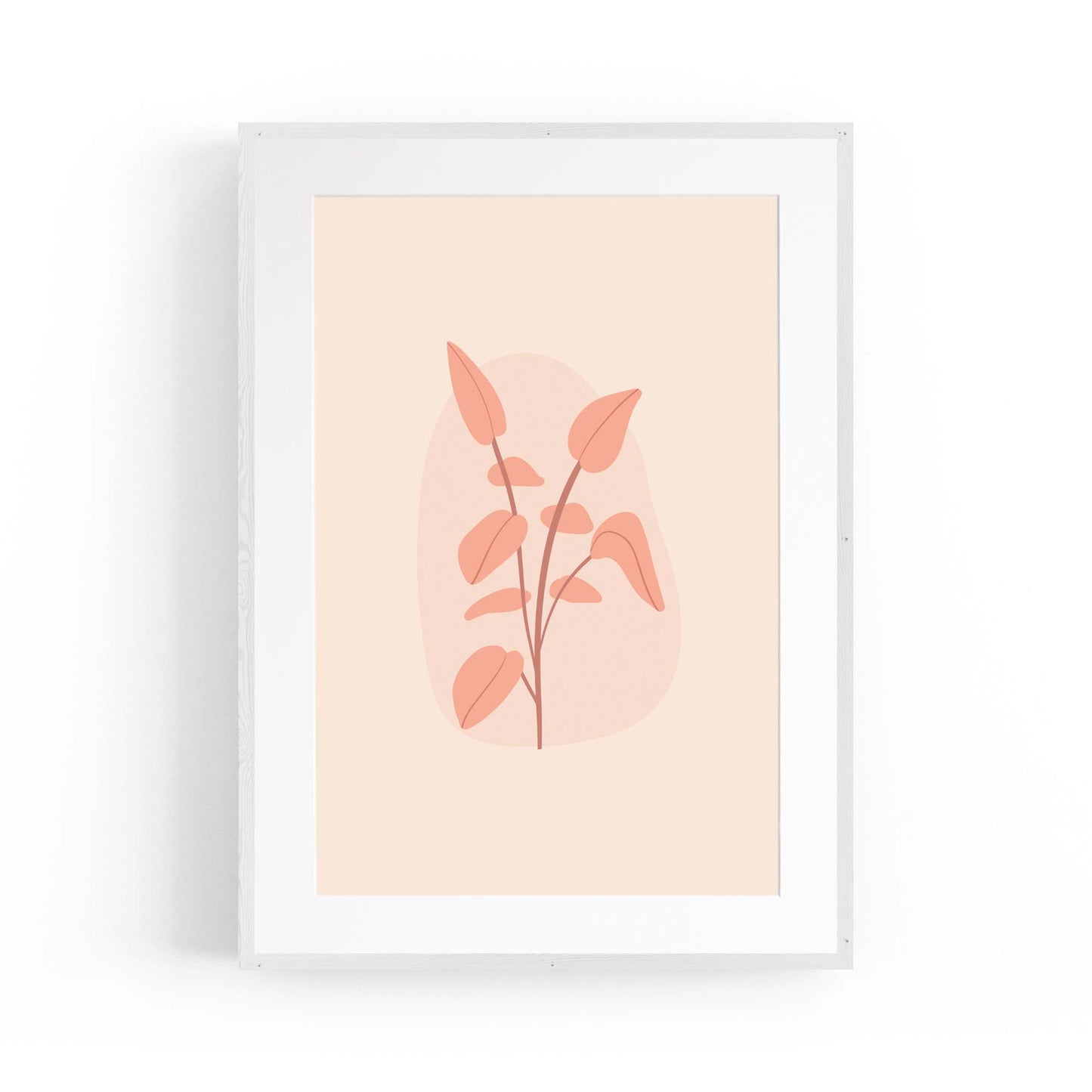 Minimal Plant Abstract Retro Kitchen Wall Art #5 - The Affordable Art Company