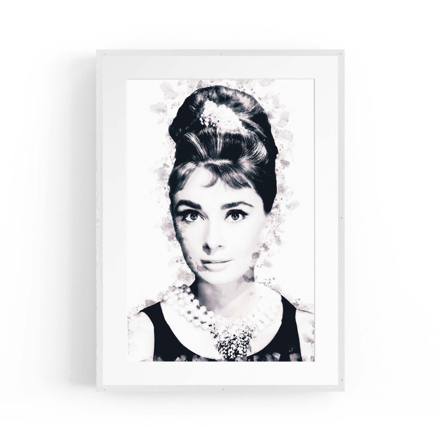 Audrey Hepburn Fashion Minimal Bedroom Wall Art #7 - The Affordable Art Company