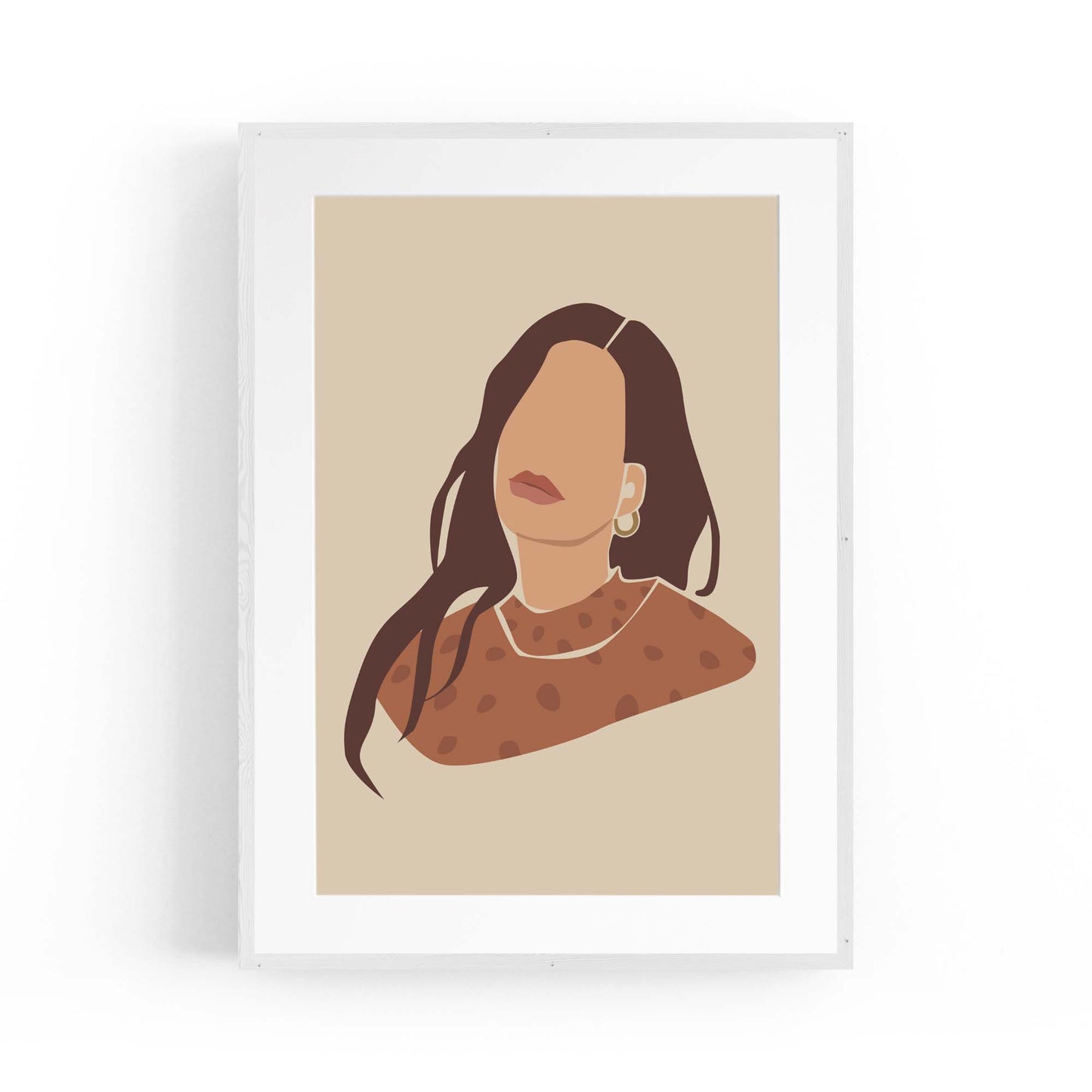 Abstract Vintage Girl Bedroom Fashion Girl Wall Art - The Affordable Art Company