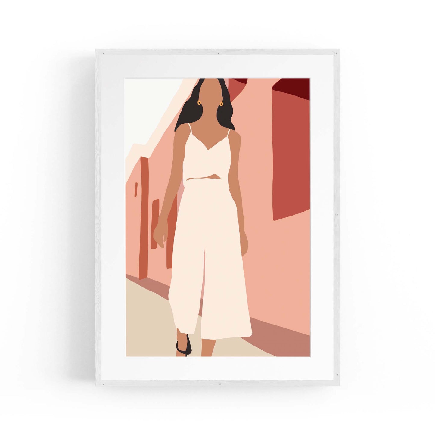 Fashion Minimal Retro Girls Bedroom Wall Art #2 - The Affordable Art Company