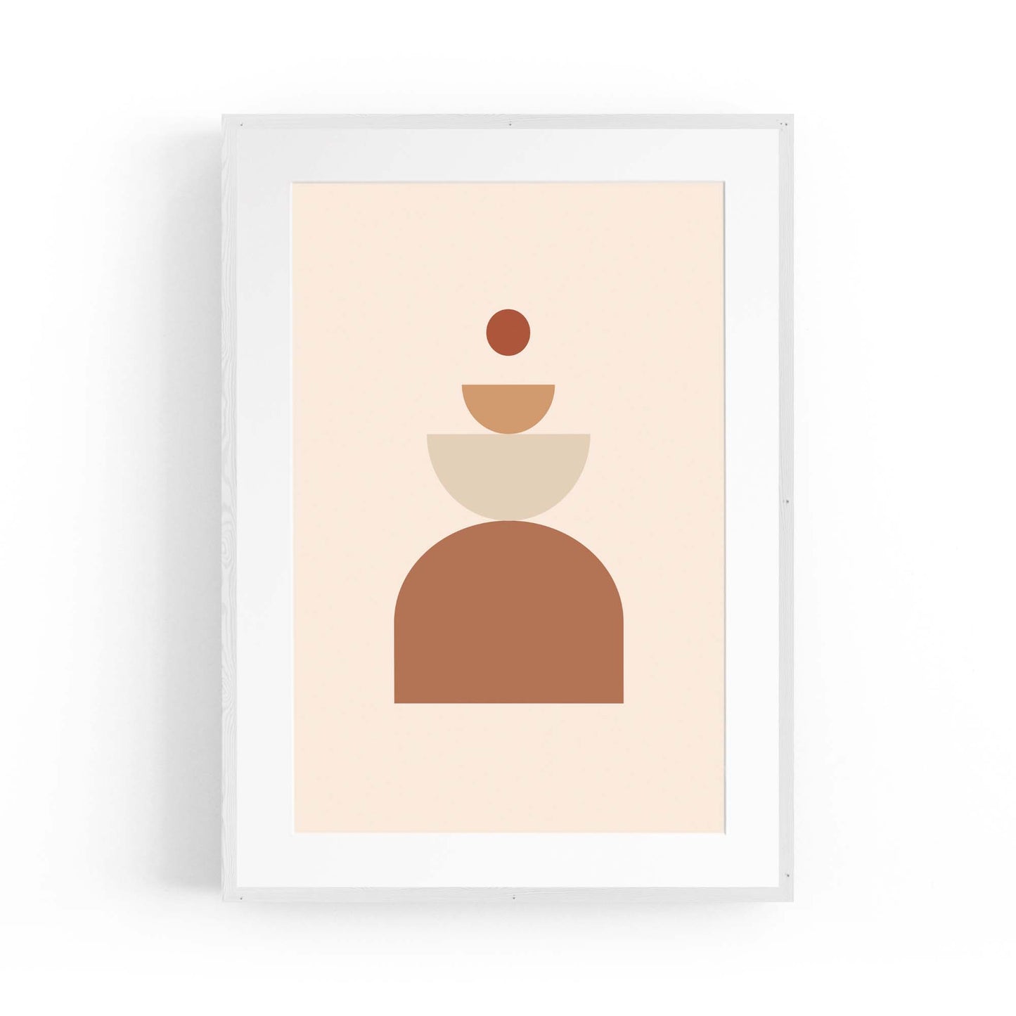 Minimal Pastel Abstract Retro Shapes Wall Art #6 - The Affordable Art Company