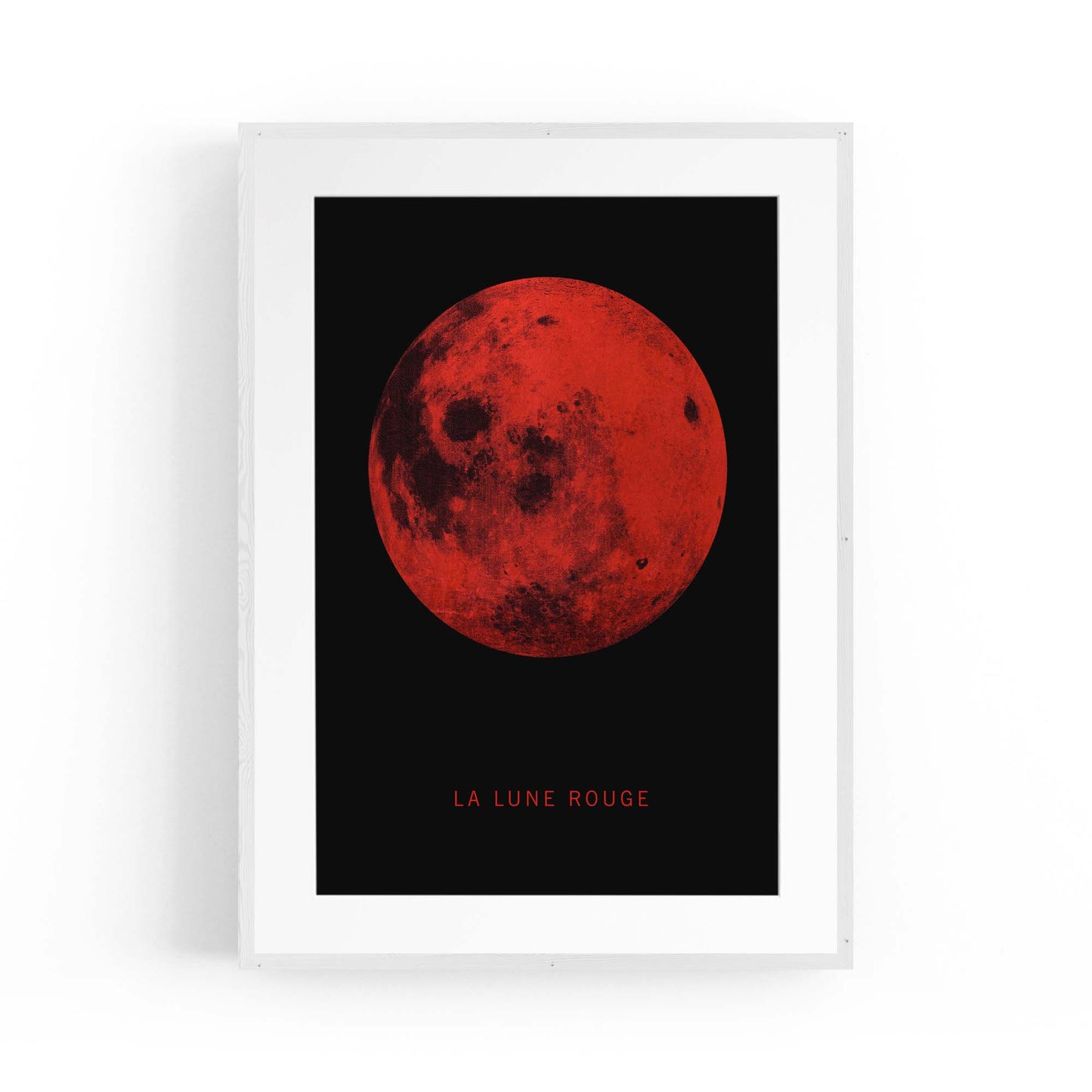Blood Moon Minimal Artwork Space Wall Art - The Affordable Art Company