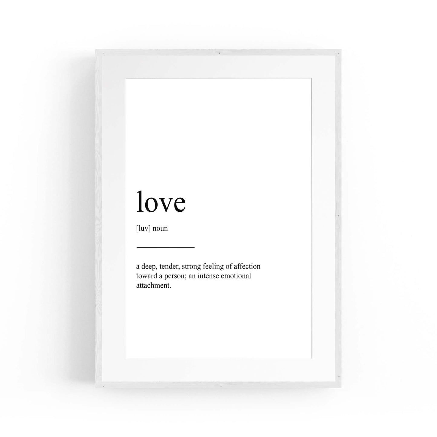 Love Dictionaly Definition Valentines Wall Art - The Affordable Art Company