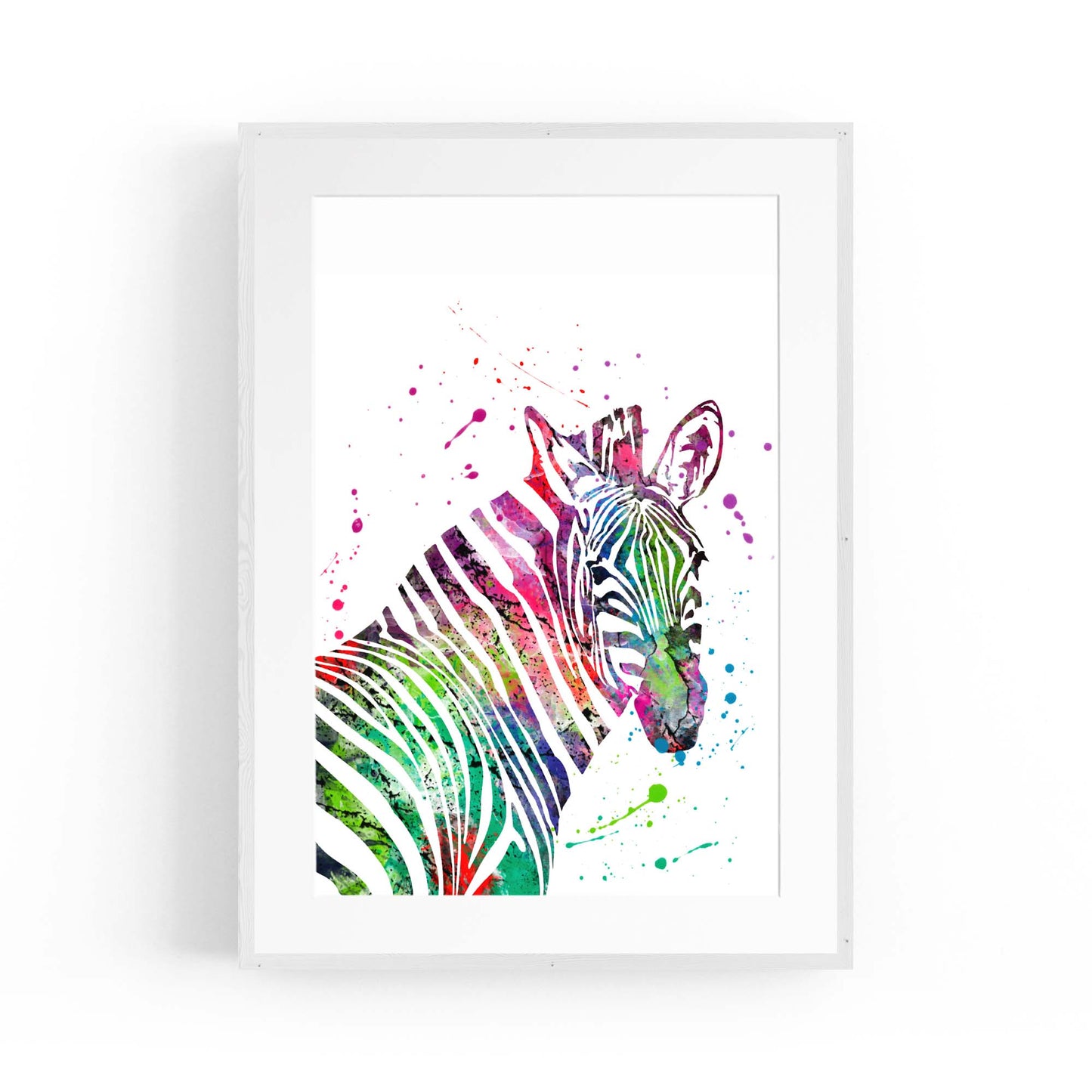 Zebra Painting Nursery Safari Animal Wall Art #1 - The Affordable Art Company