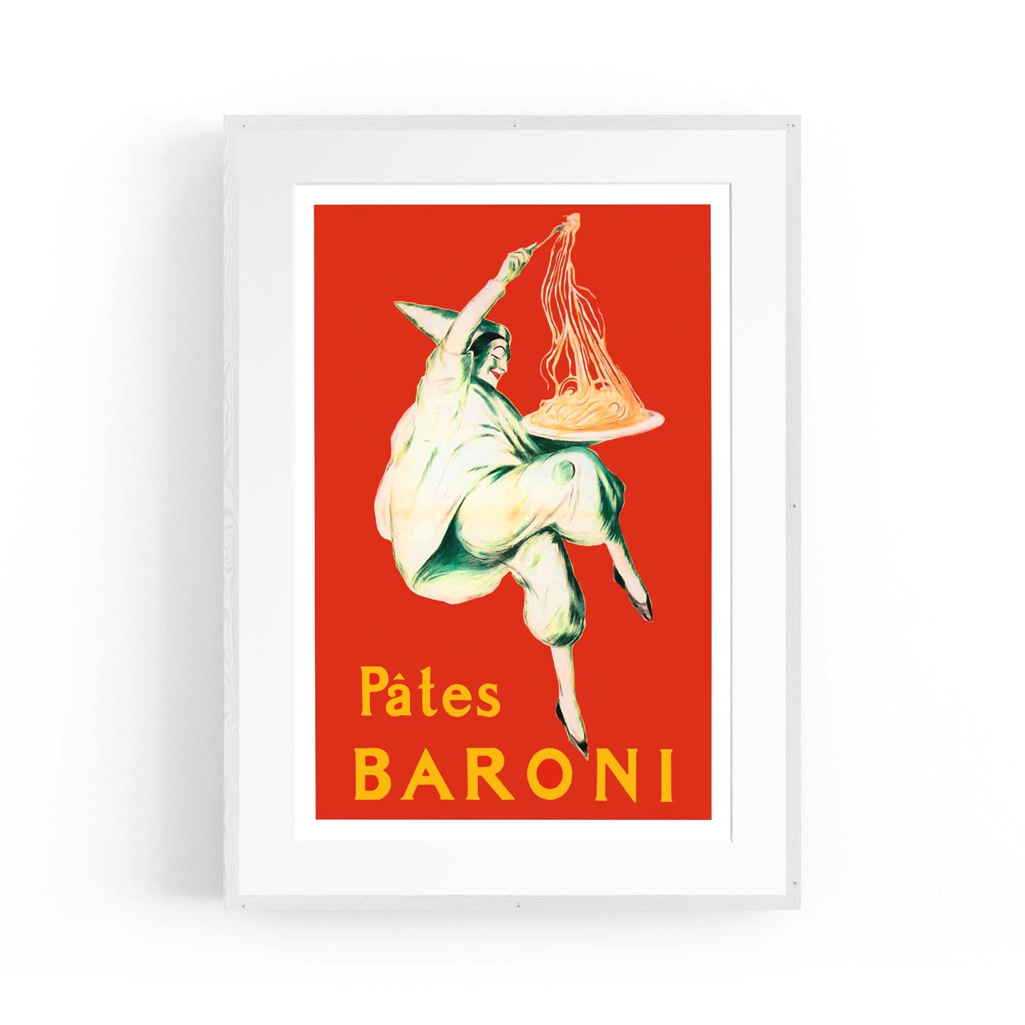 Pates Baroni Pasta Vintage Food Advert Wall Art - The Affordable Art Company