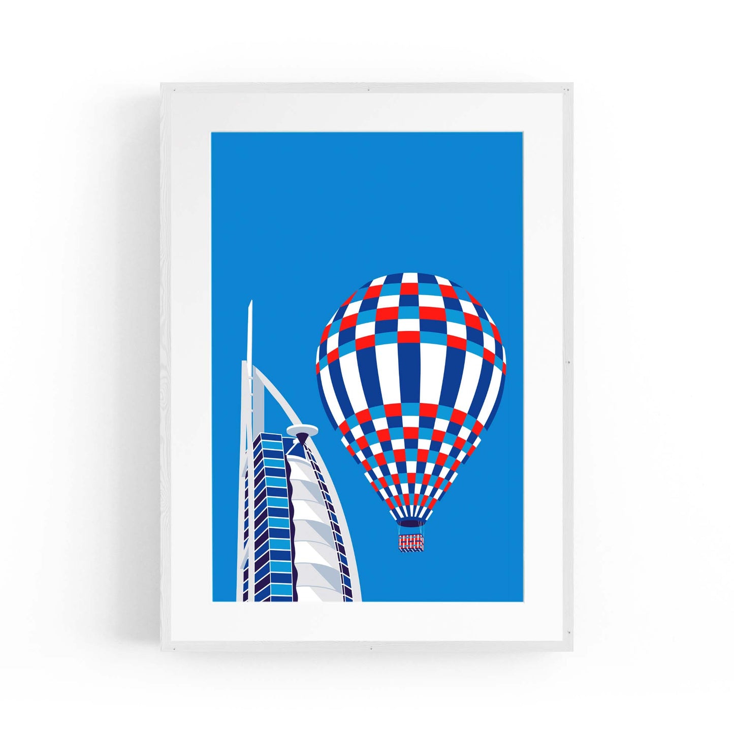 Retro Dubai UAE World Travel Vintage Wall Art #2 - The Affordable Art Company