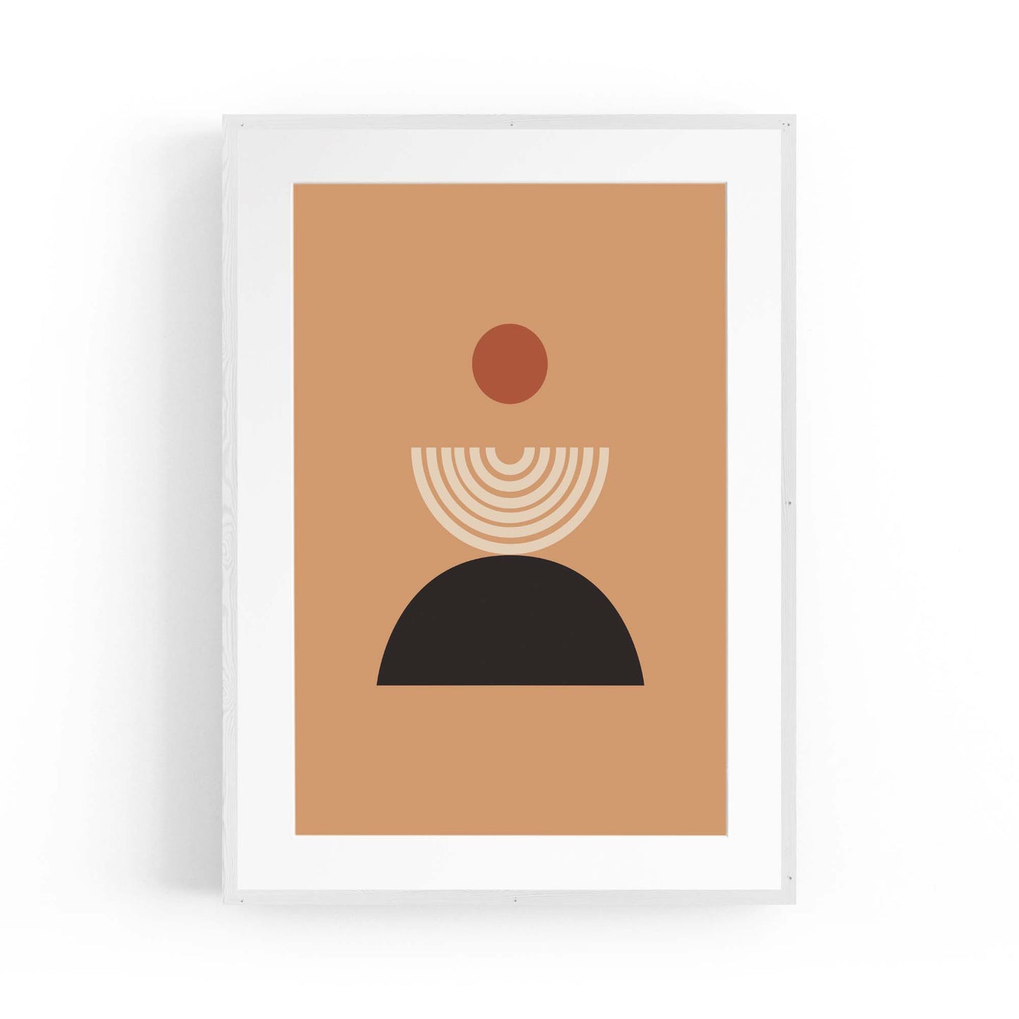 Minimal Pastel Abstract Retro Shapes Wall Art #2 - The Affordable Art Company