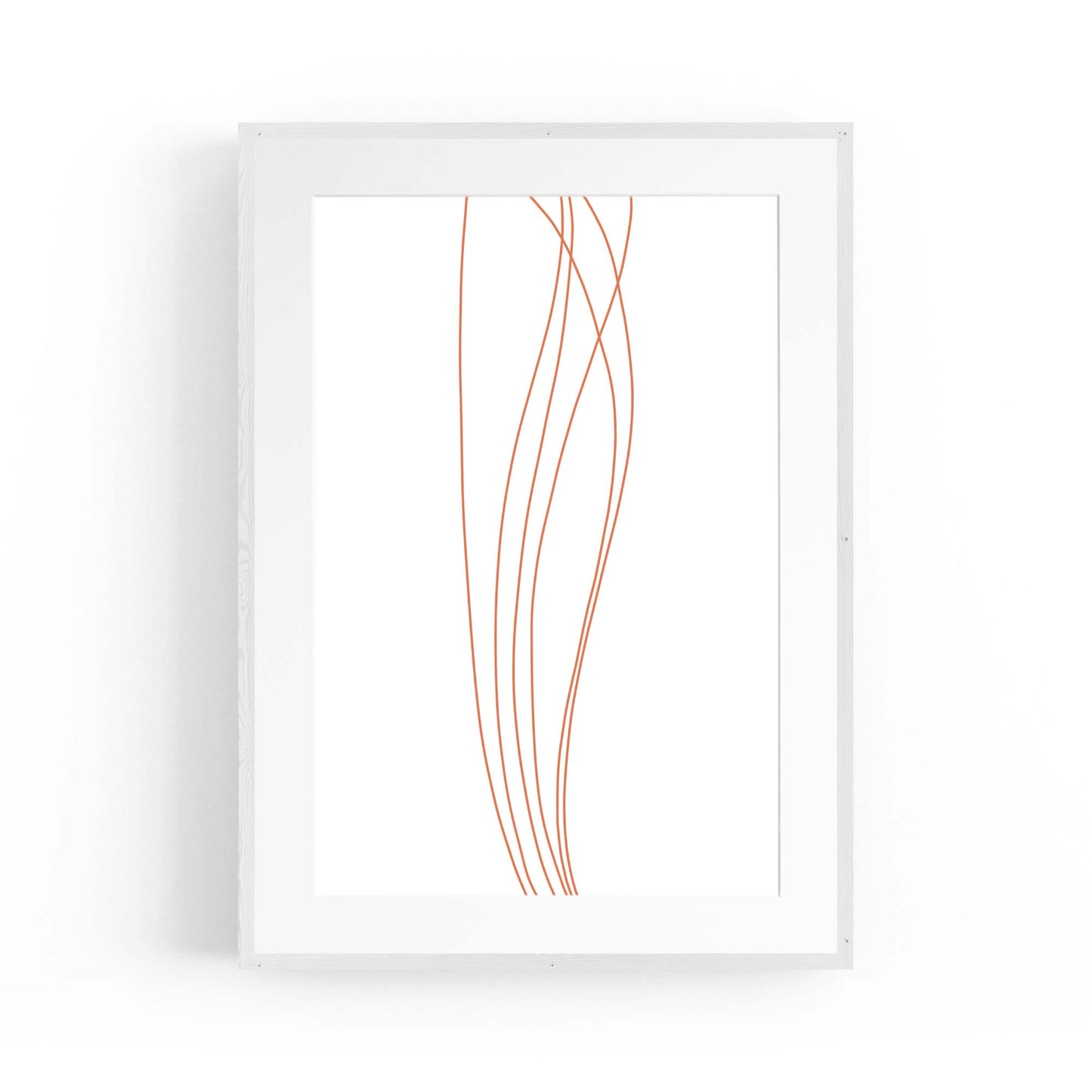 Minimal Waves Line Abstract Wall Art #3 - The Affordable Art Company