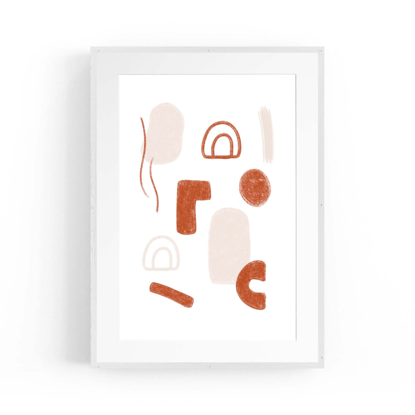 Modern Abstract Shape Minimal Retro Wall Art #7 - The Affordable Art Company