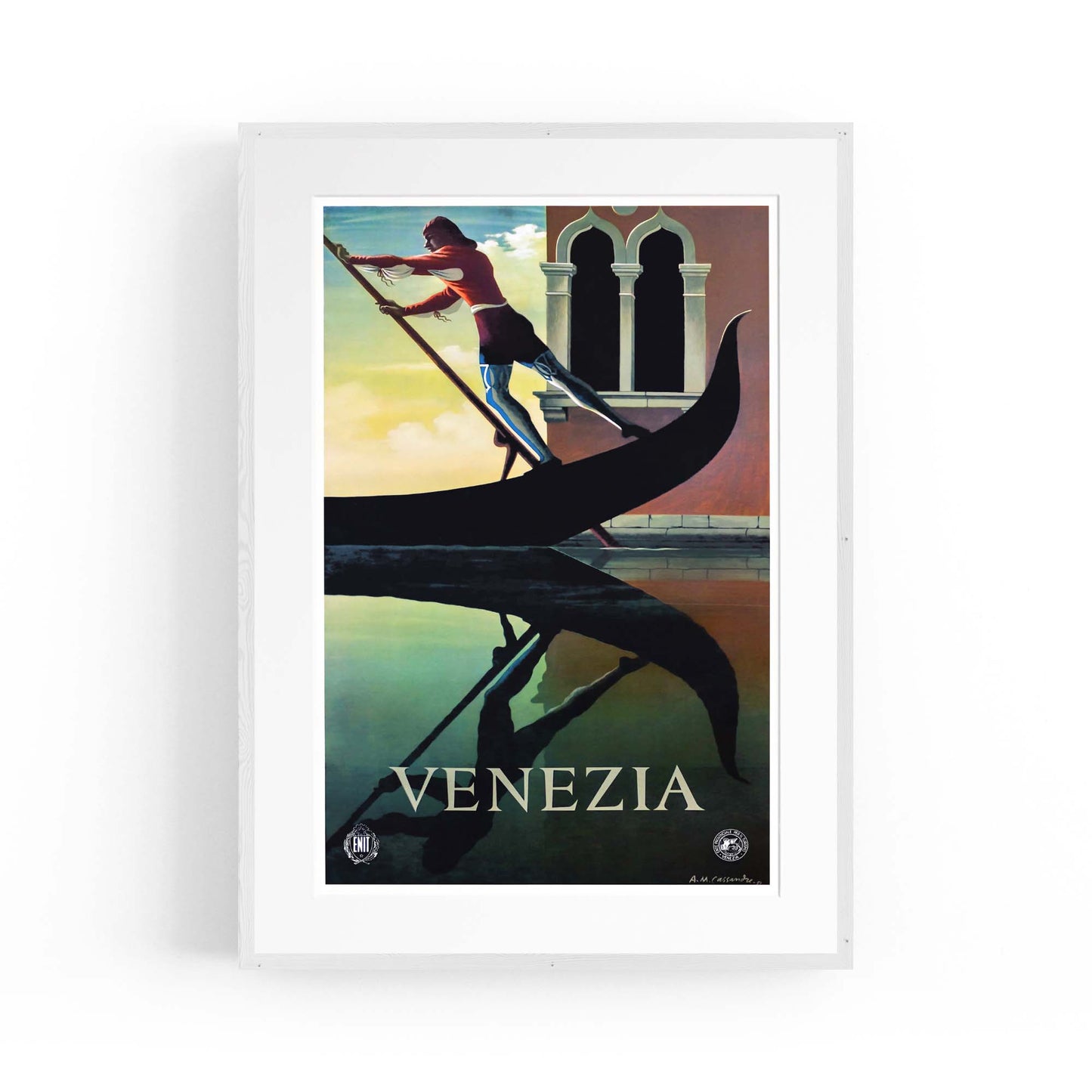Venice Italy Vintage Travel Advert Wall Art - The Affordable Art Company