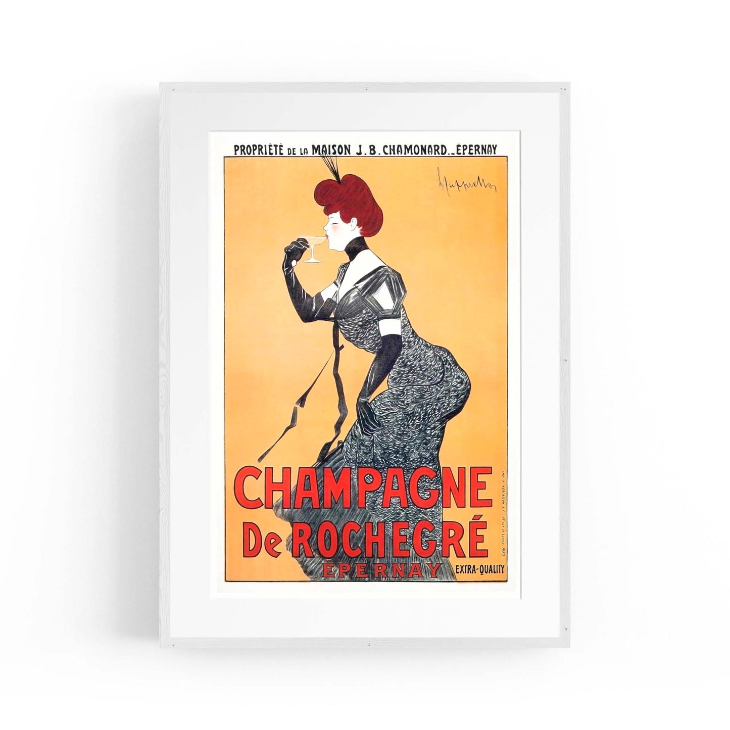 French Champagne Vintage Advert Wall Art - The Affordable Art Company