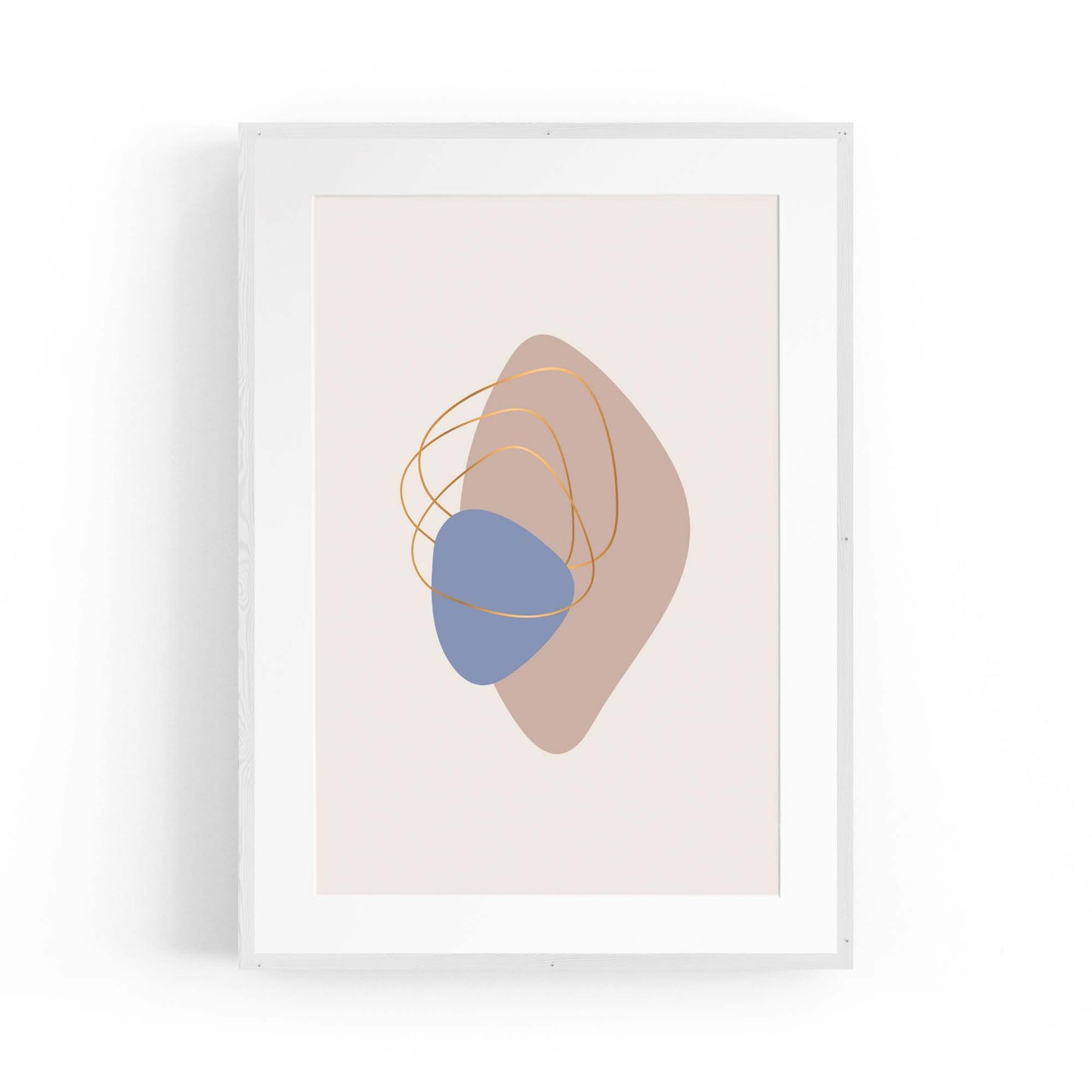 Pale Abstract Shapes Wall Art #5 - The Affordable Art Company