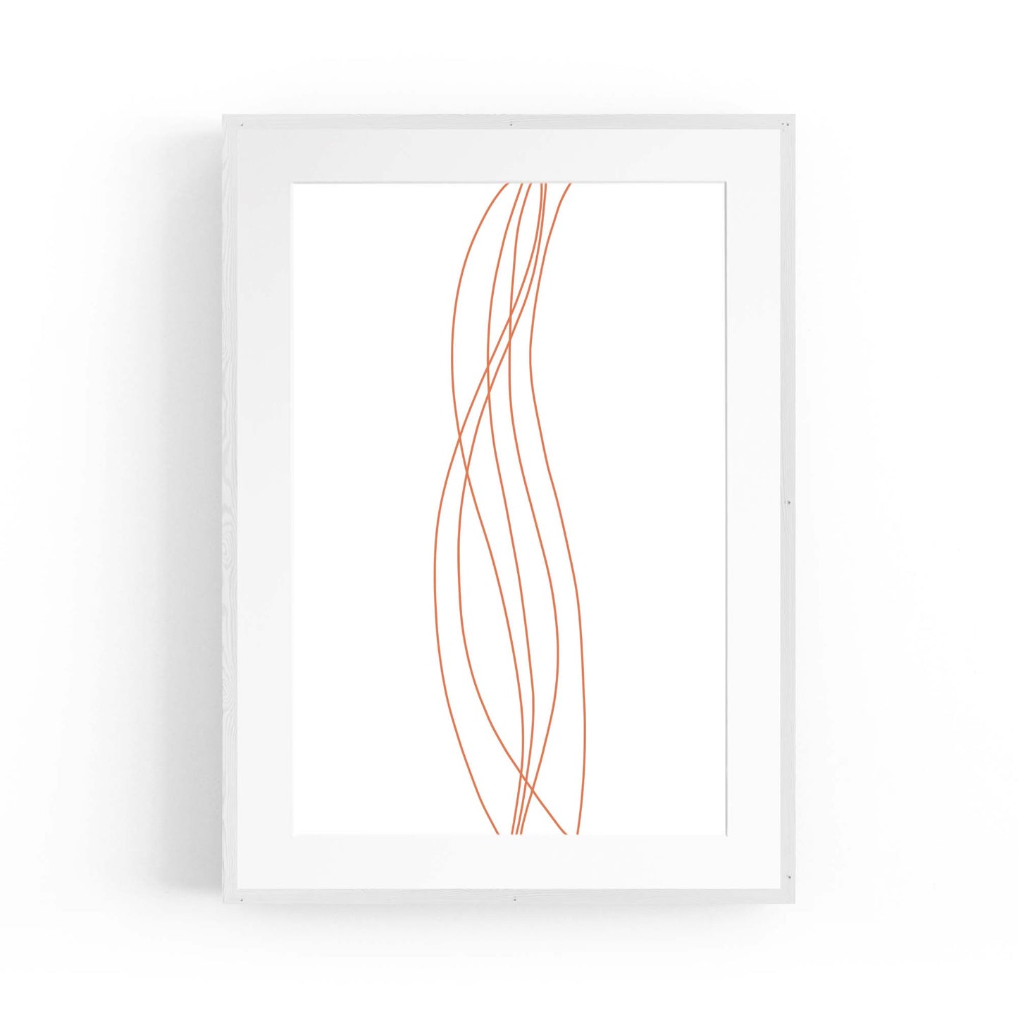 Minimal Waves Line Abstract Wall Art #4 - The Affordable Art Company
