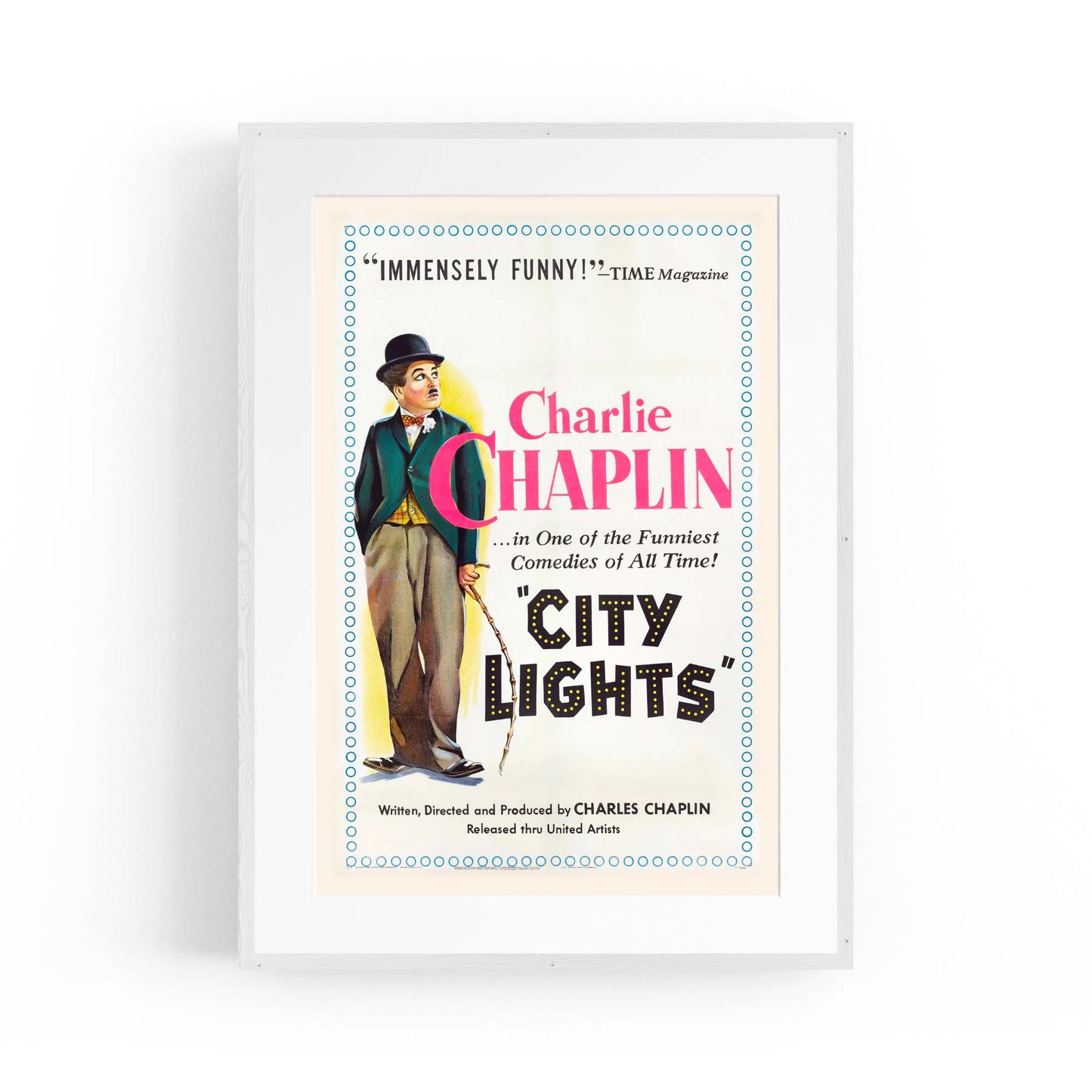 Vintage Charlie Chaplin Movie Wall Art - The Affordable Art Company