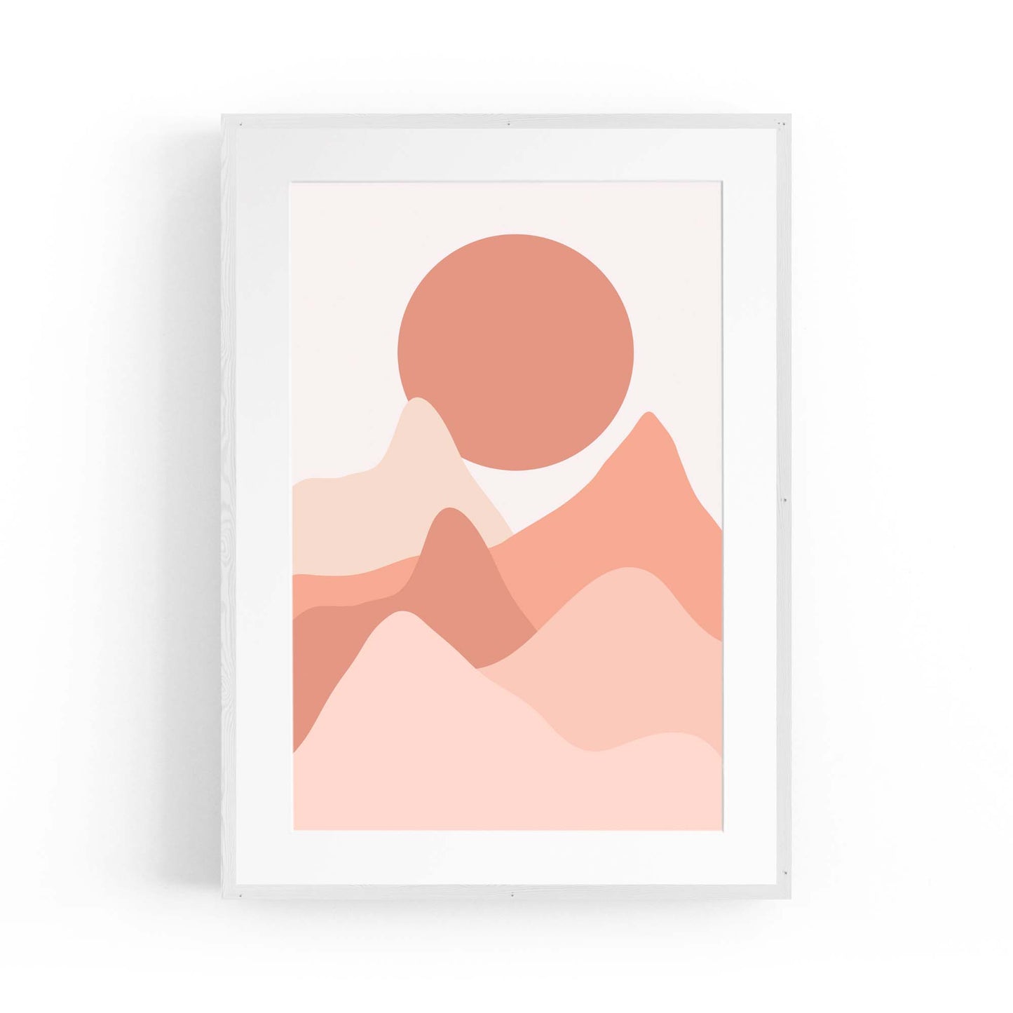 Minimal Mountain Wall Art - The Affordable Art Company