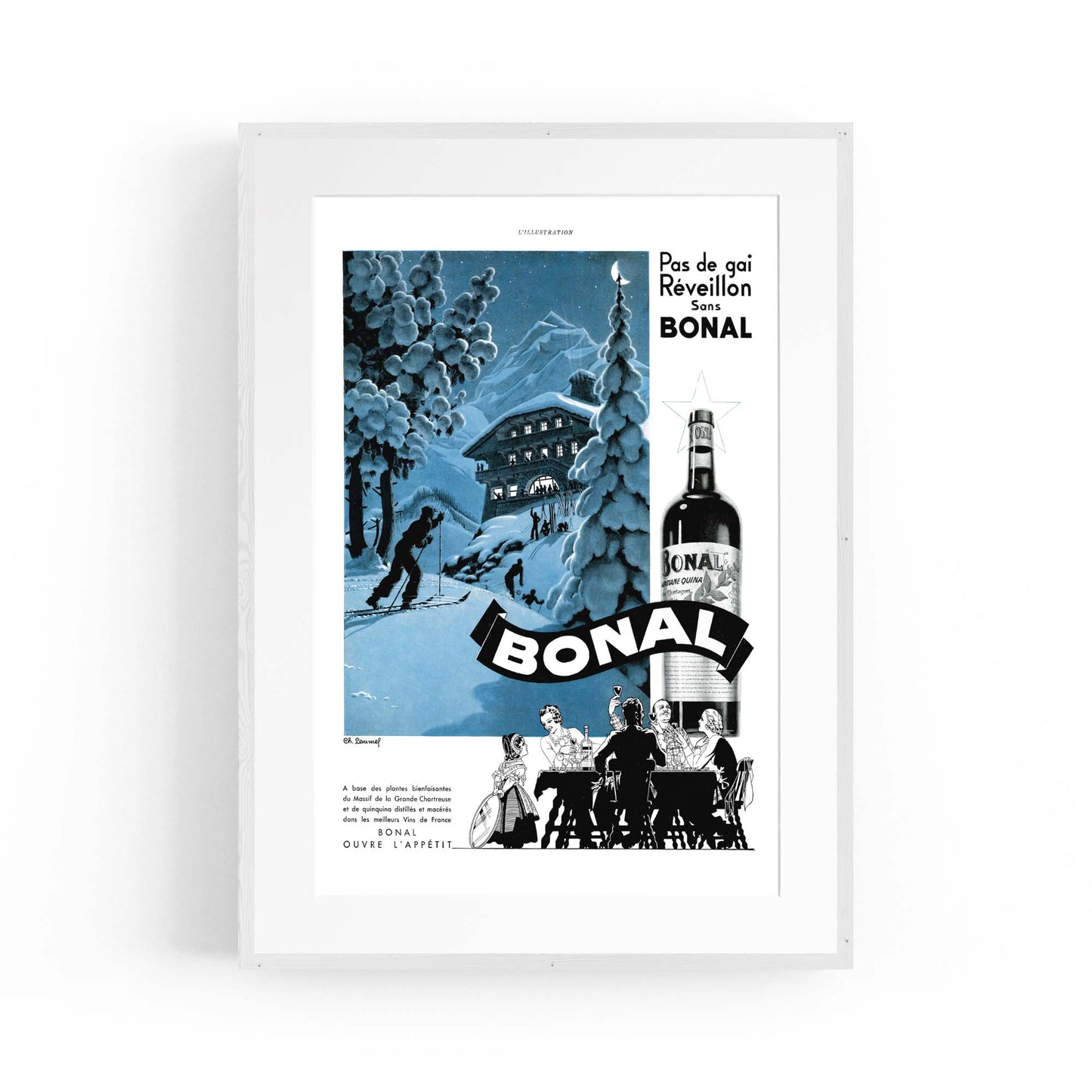 Bonal Vintage Advert Wall Art - The Affordable Art Company