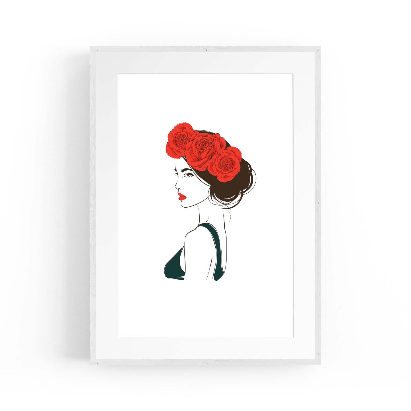 Cute Girl Minimal Fashion Bedroom Wall Art #4 - The Affordable Art Company