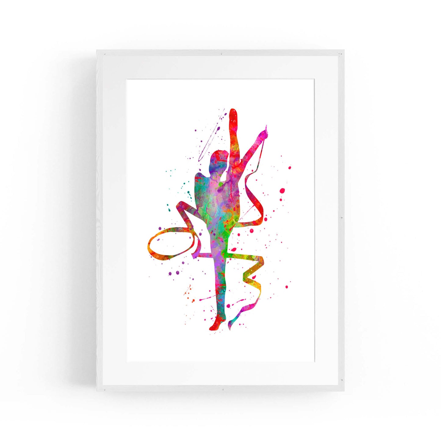 Gymnast Dance Girls Bedroom Gymnastics Wall Art #3 - The Affordable Art Company