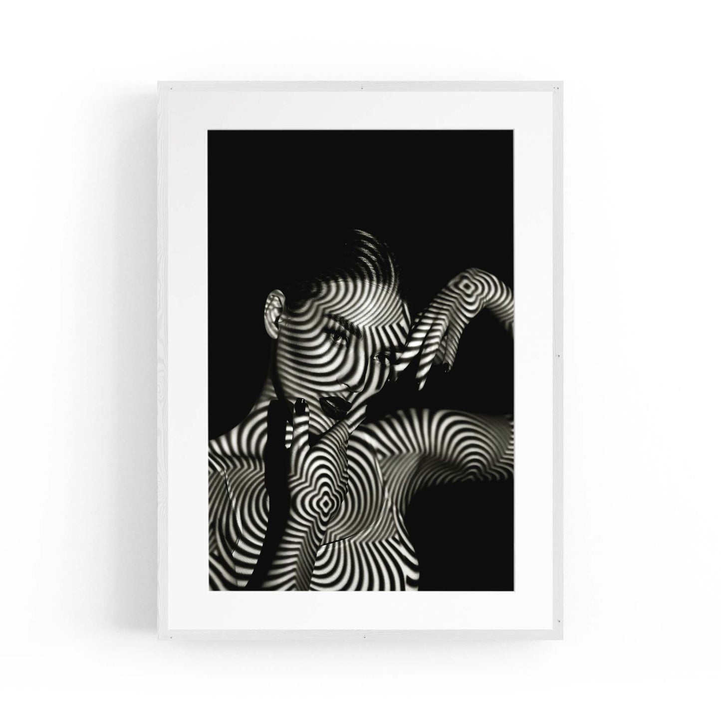 Black and White Girl Fashion Photograph Wall Art #2 - The Affordable Art Company